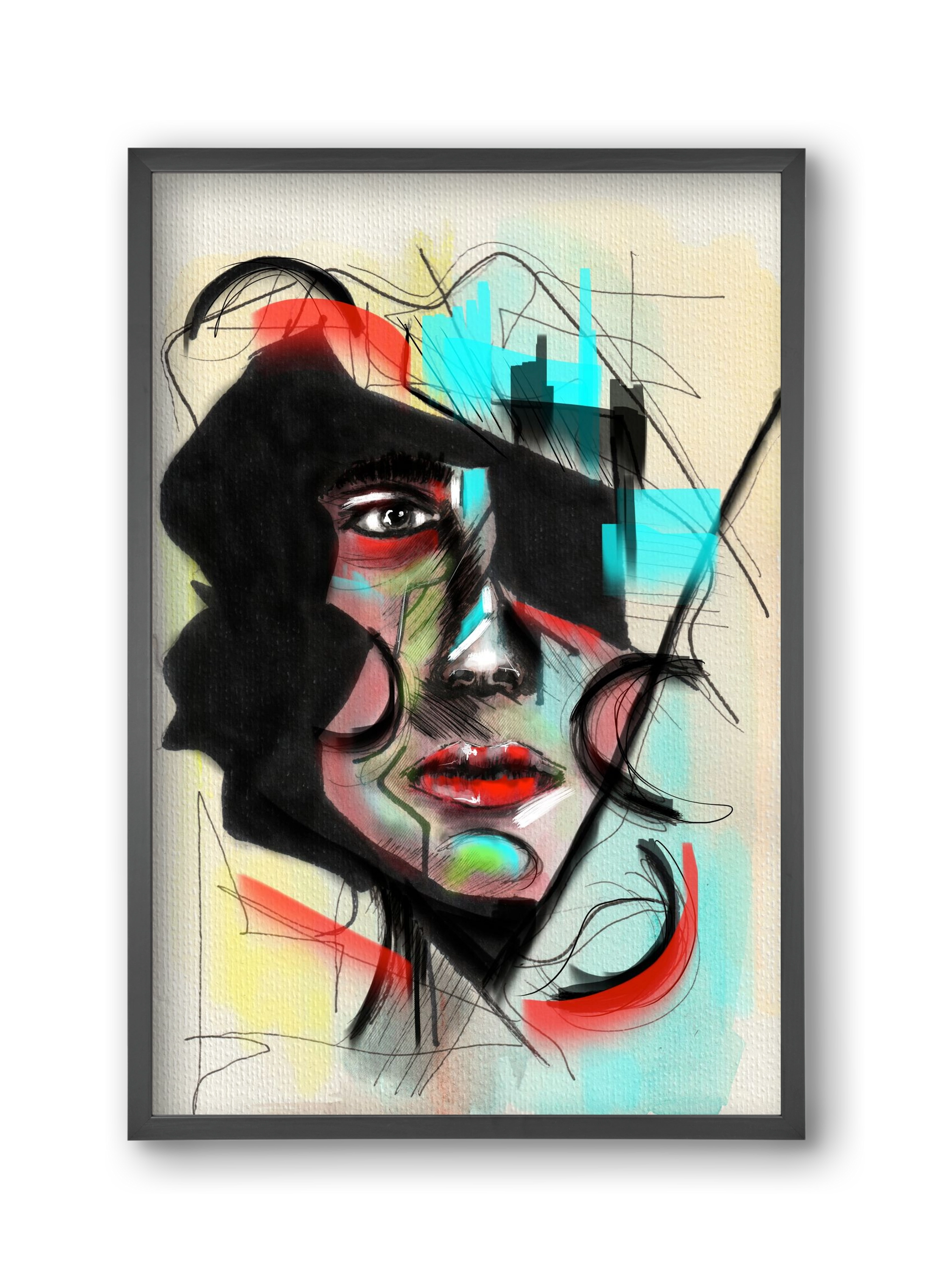 Shattered Silence, 30x45 cm (30x45 cm), Fekete keret