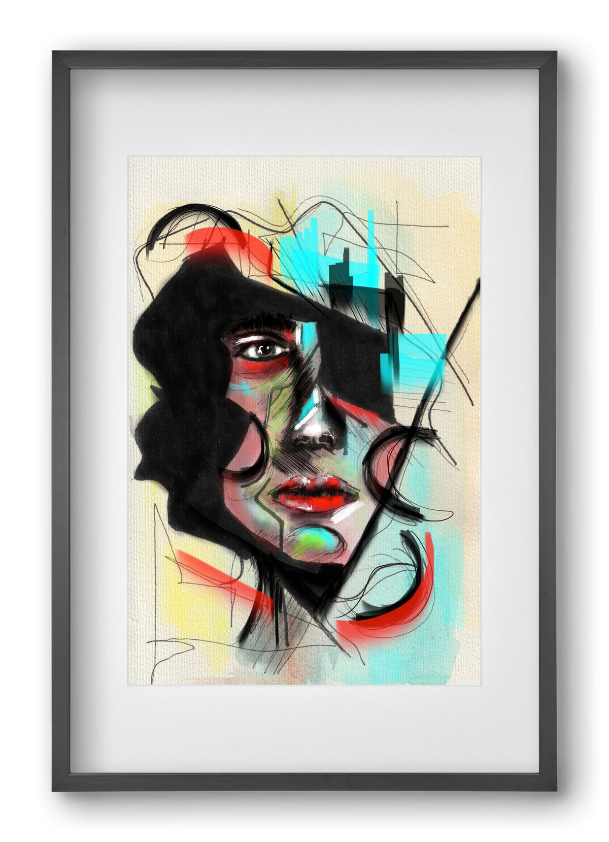 Shattered Silence, 40x60 cm (30x45 cm), Fekete keret, paszpartuval