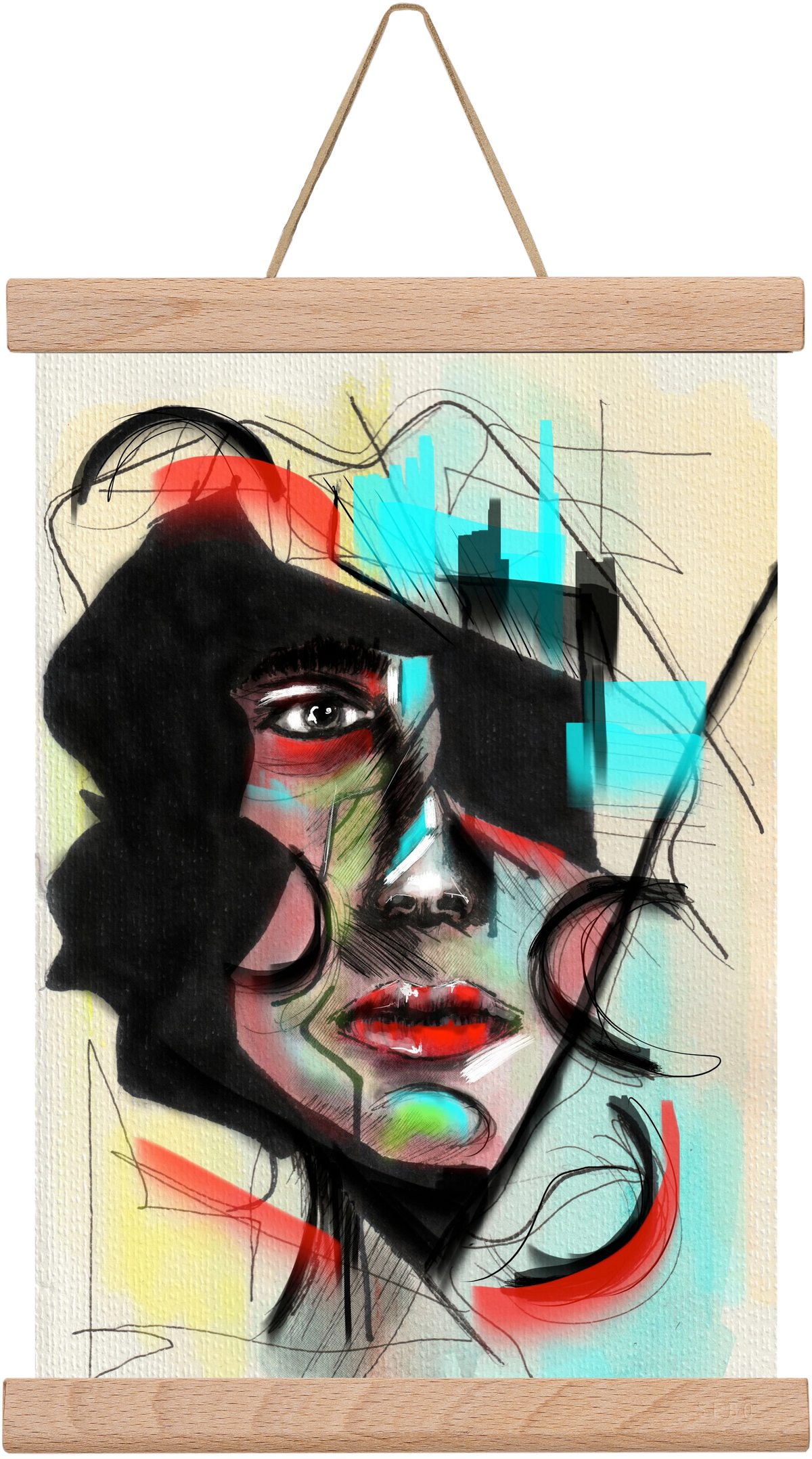 Shattered Silence, 20x30 cm (20x30 cm), Tölgy akasztó