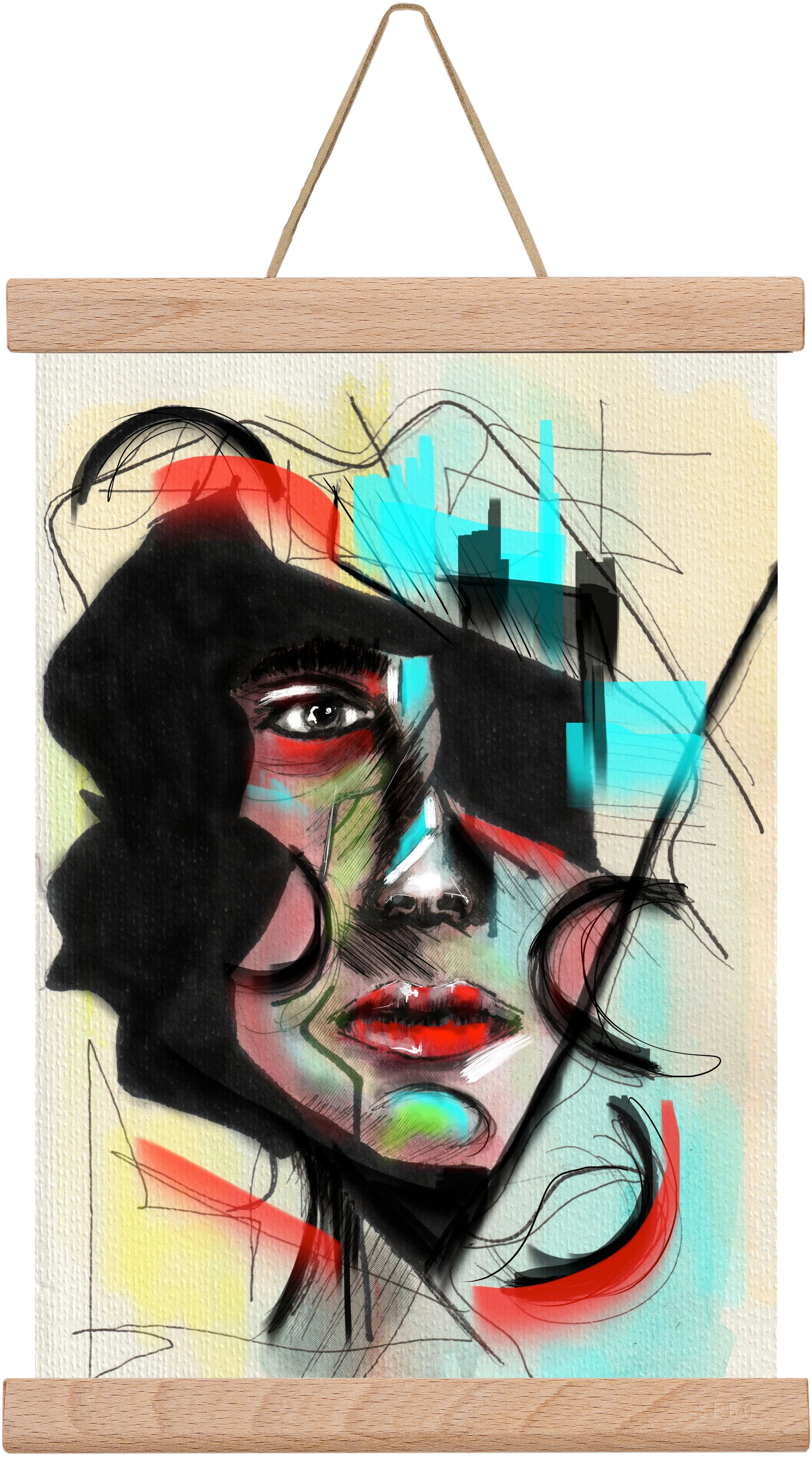 Shattered Silence, 20x30 cm (20x30 cm), Tölgy akasztó