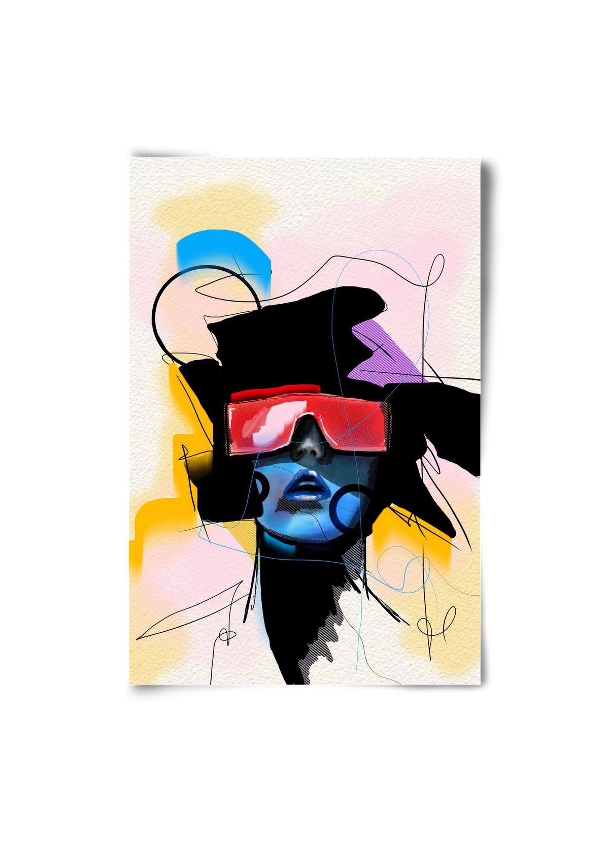 Behind the Visor, 20x30 cm, Keret nélkül