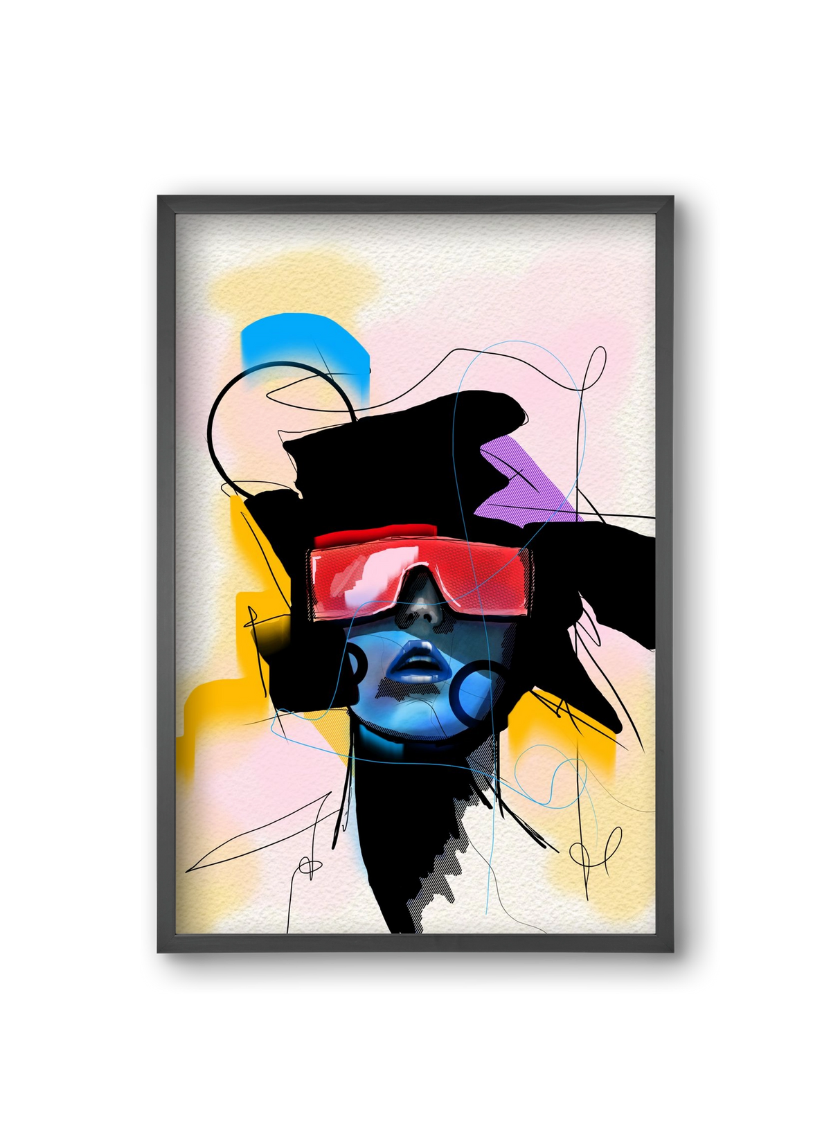 Behind the Visor, 20x30 cm (20x30 cm), Fekete keret