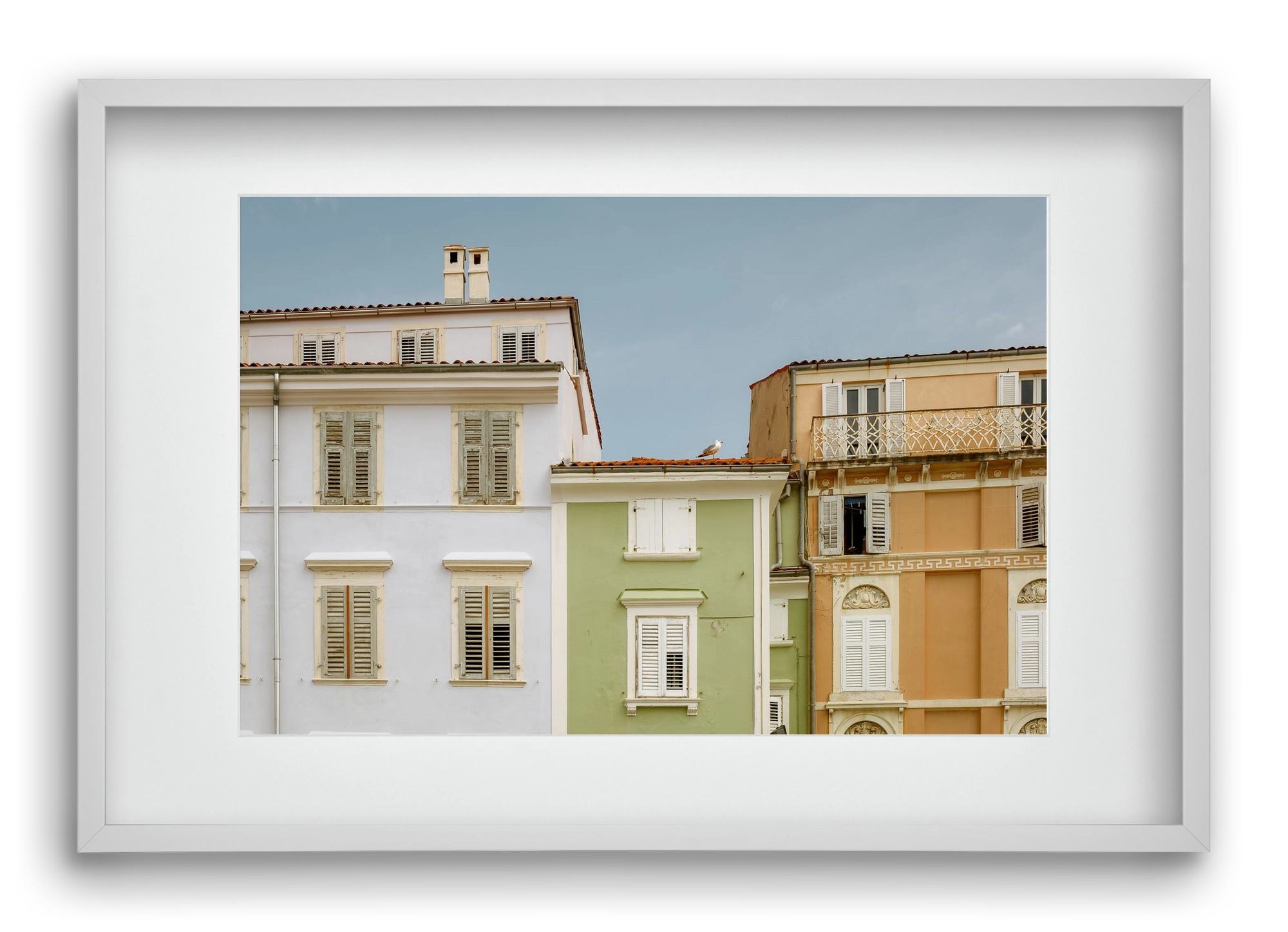 CoastalHomes, 60x40 cm (45x30 cm), Fehér keret, paszpartuval