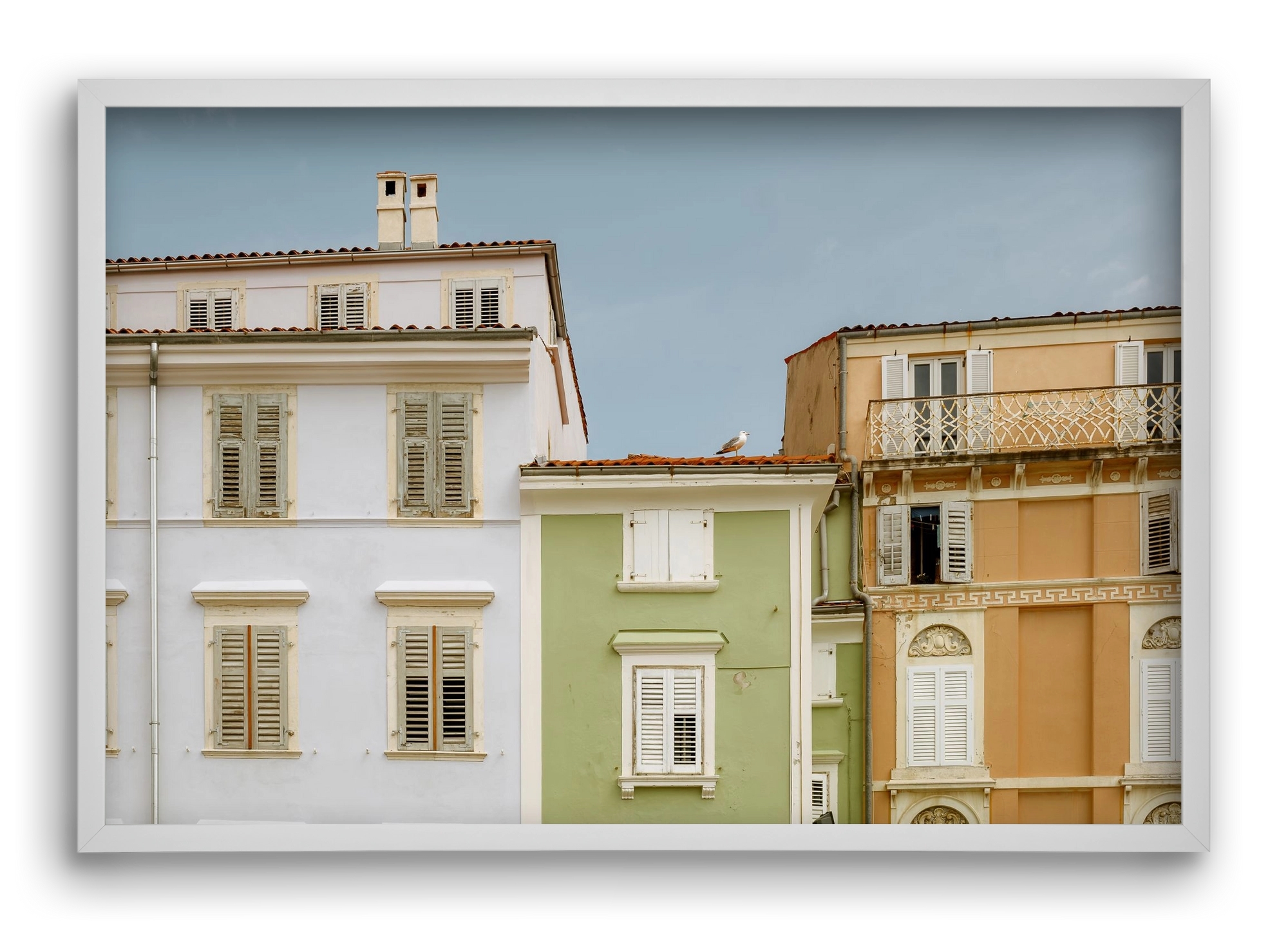 CoastalHomes, 60x40 cm (60x40 cm), Fehér keret