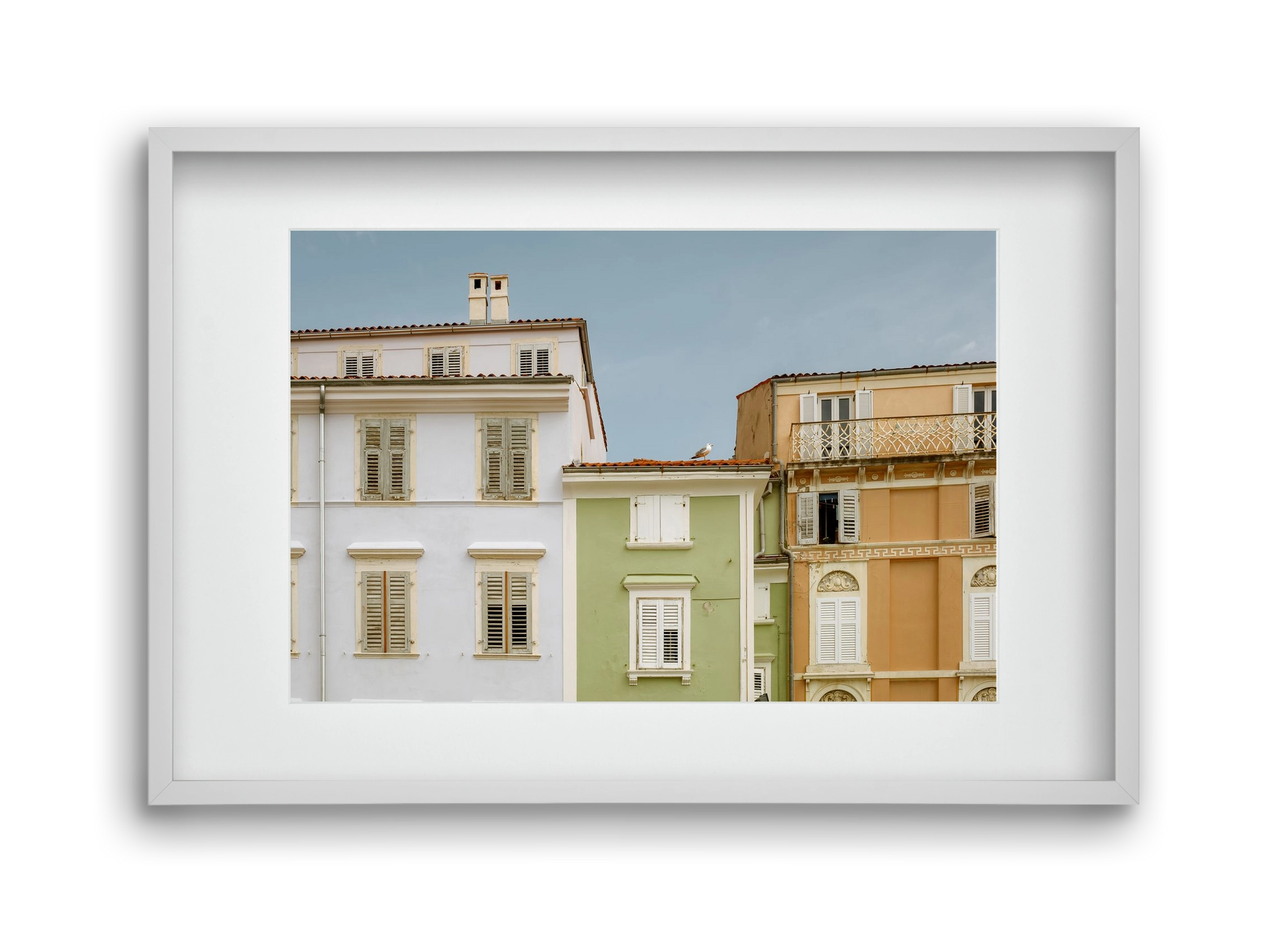 CoastalHomes, 45x30 cm (30x20 cm), Fehér keret, paszpartuval