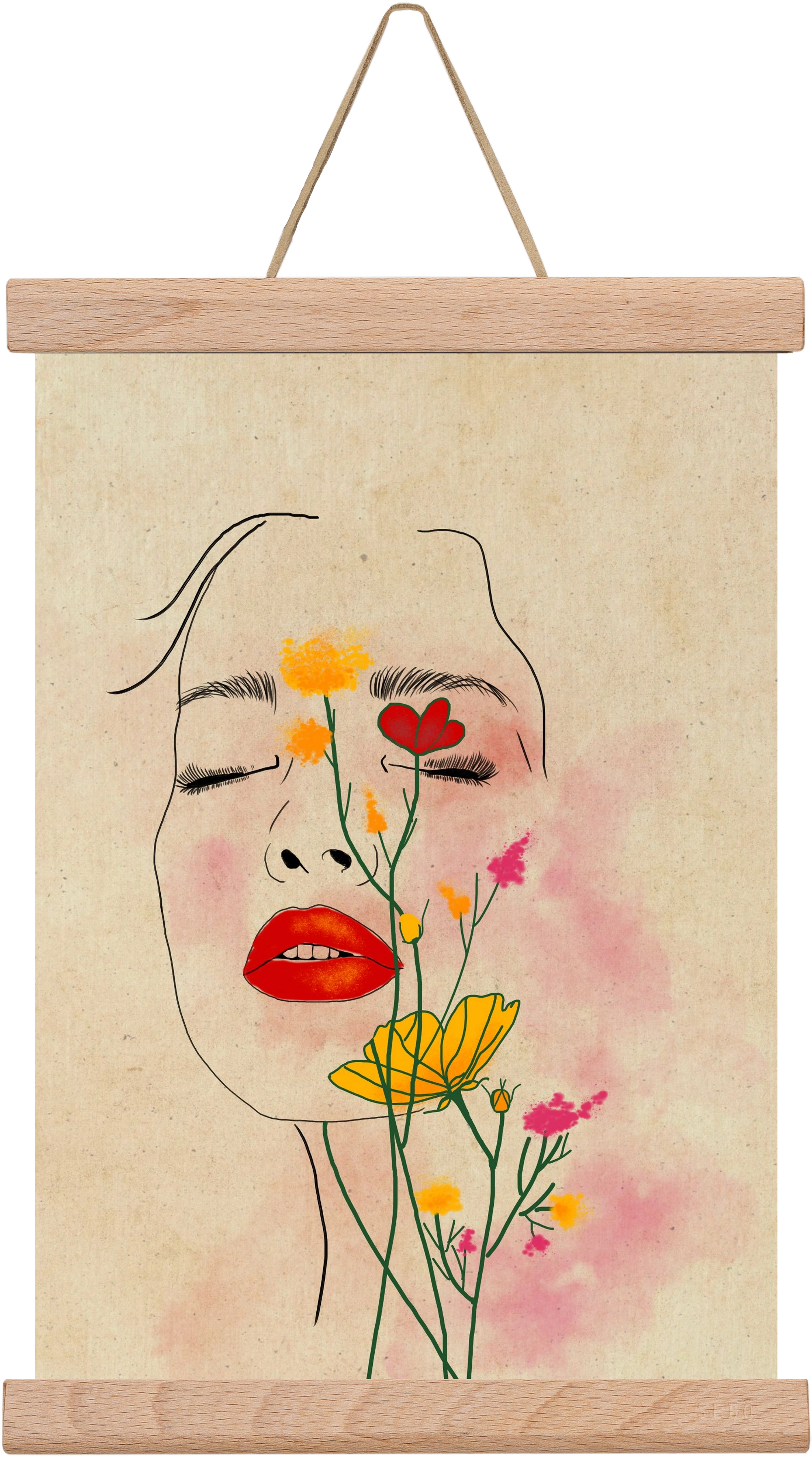 Dream in Bloom, 20x30 cm (20x30 cm), Tölgy akasztó