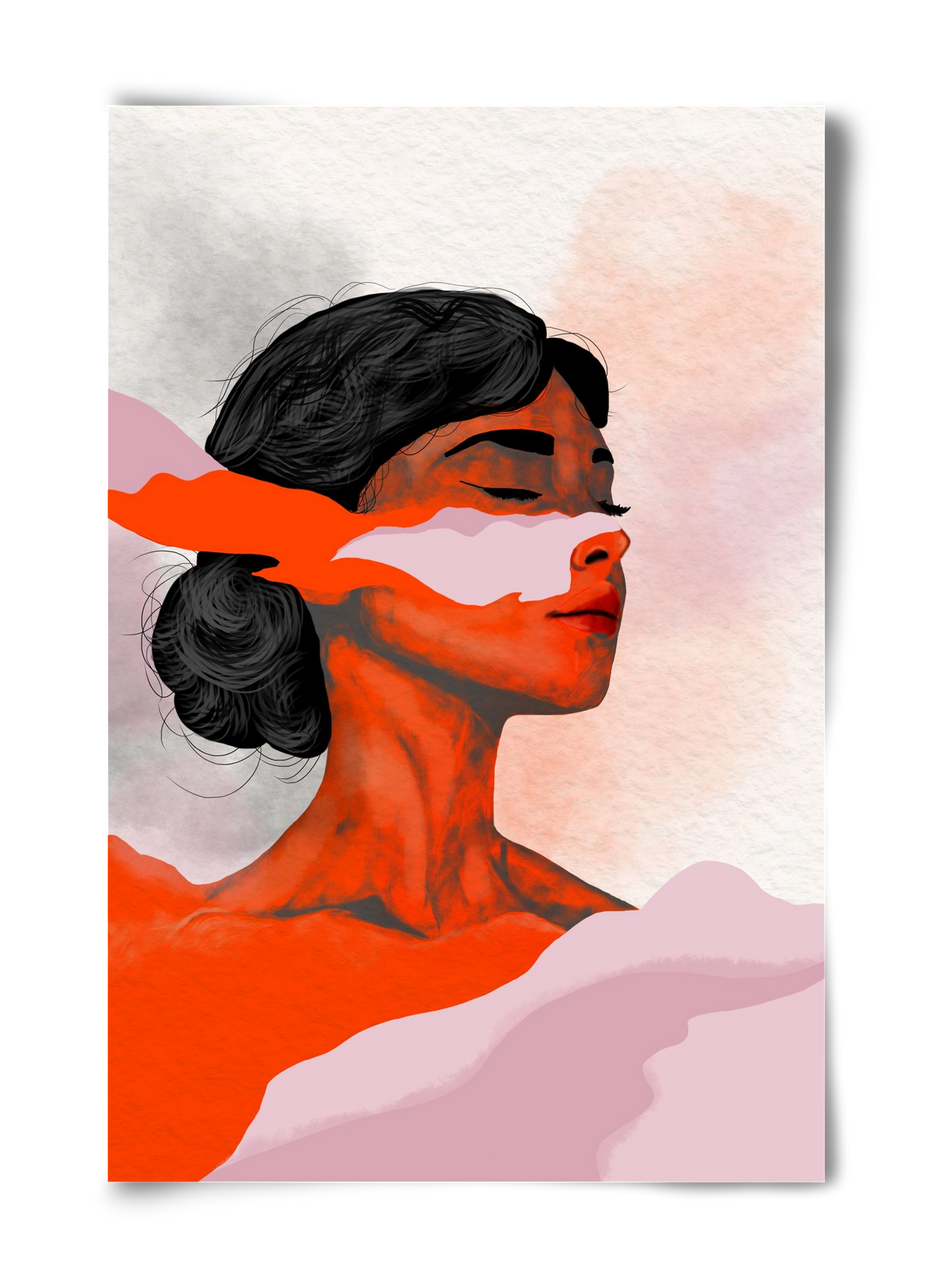 Red Wave, 40x60 cm, Keret nélkül