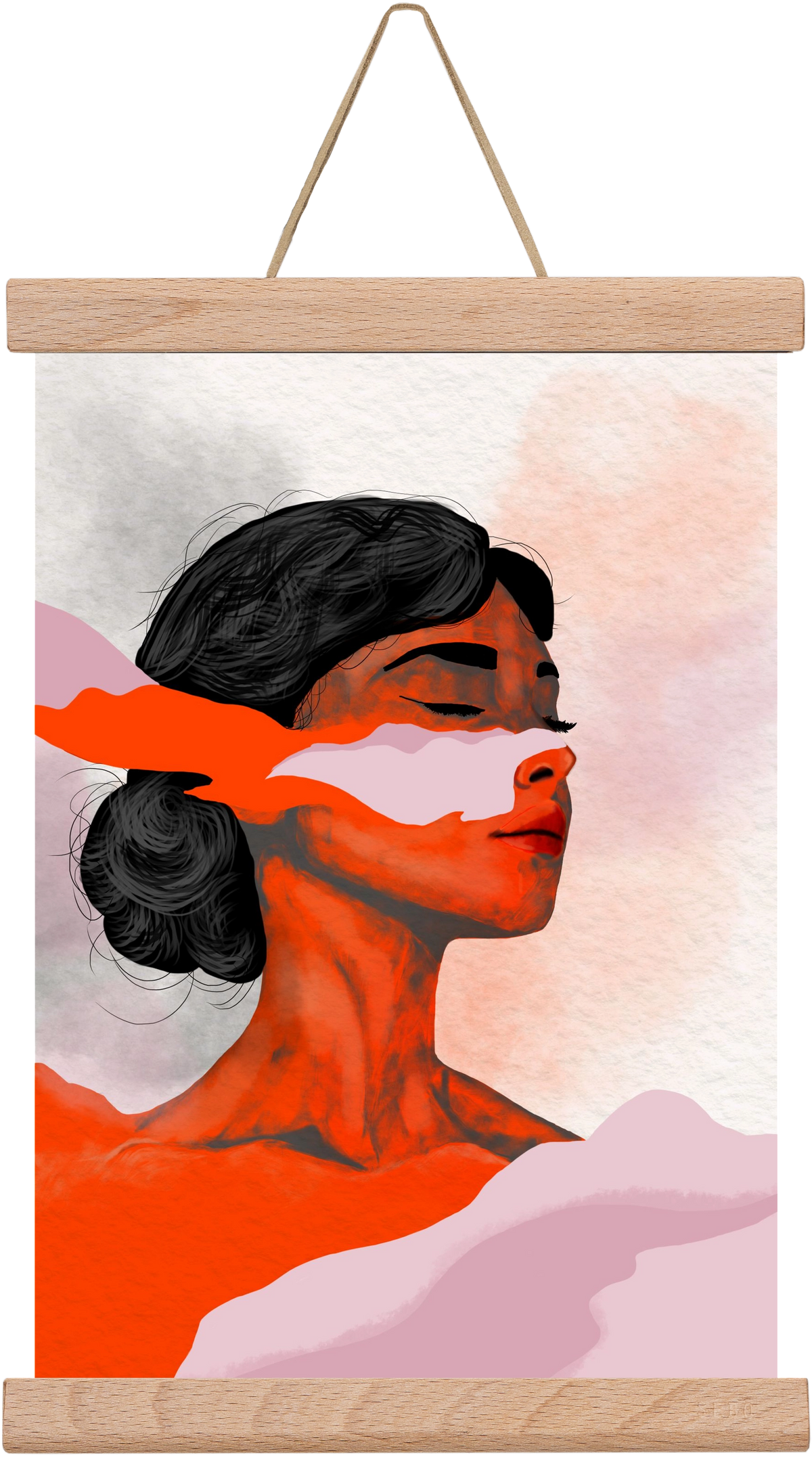 Red Wave, 20x30 cm (20x30 cm), Tölgy akasztó