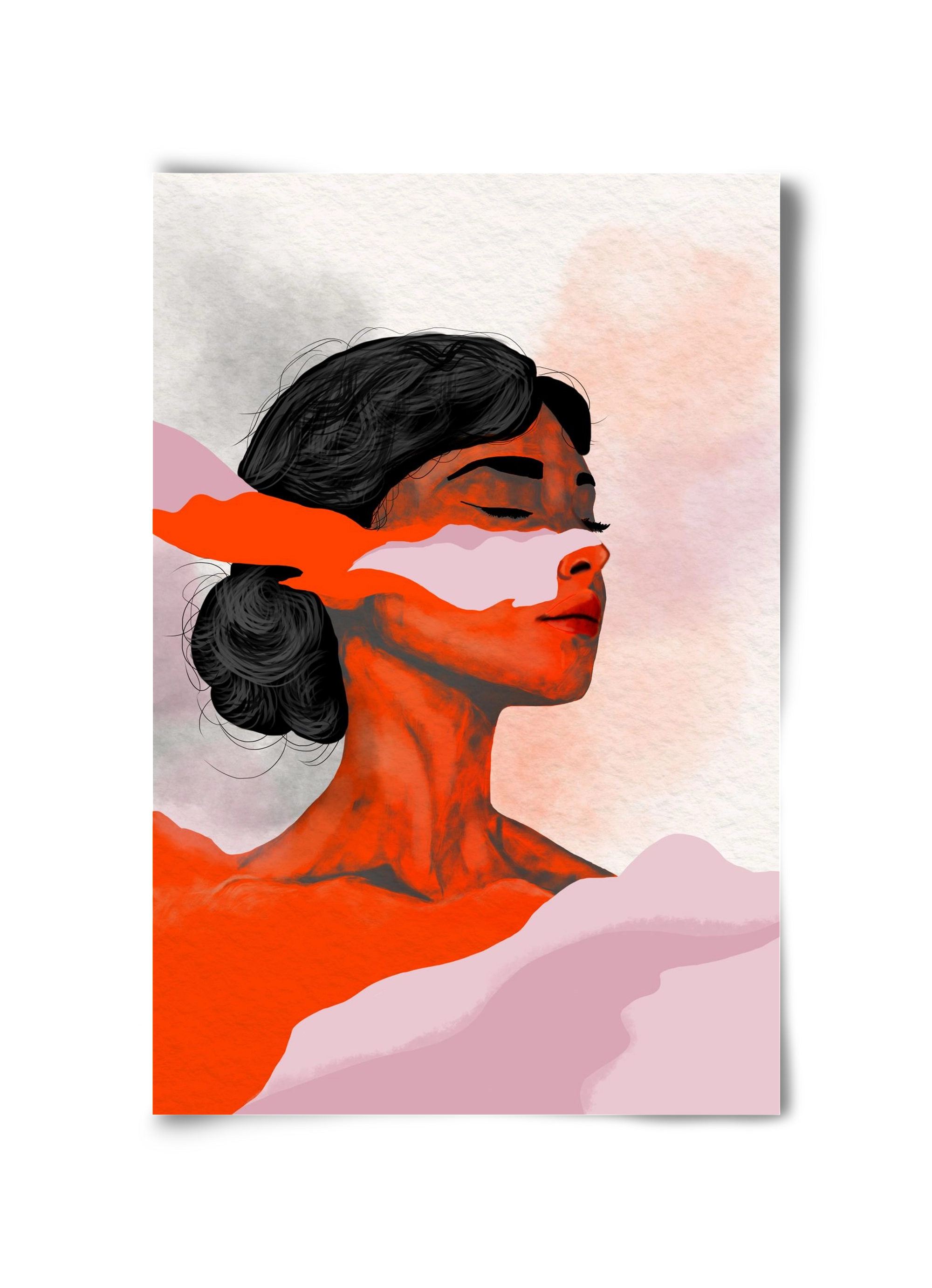 Red Wave, 30x45 cm, Keret nélkül