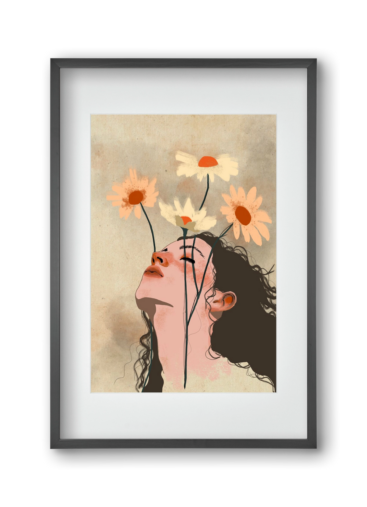 Looking Up, 30x45 cm (20x30 cm), Fekete keret, paszpartuval