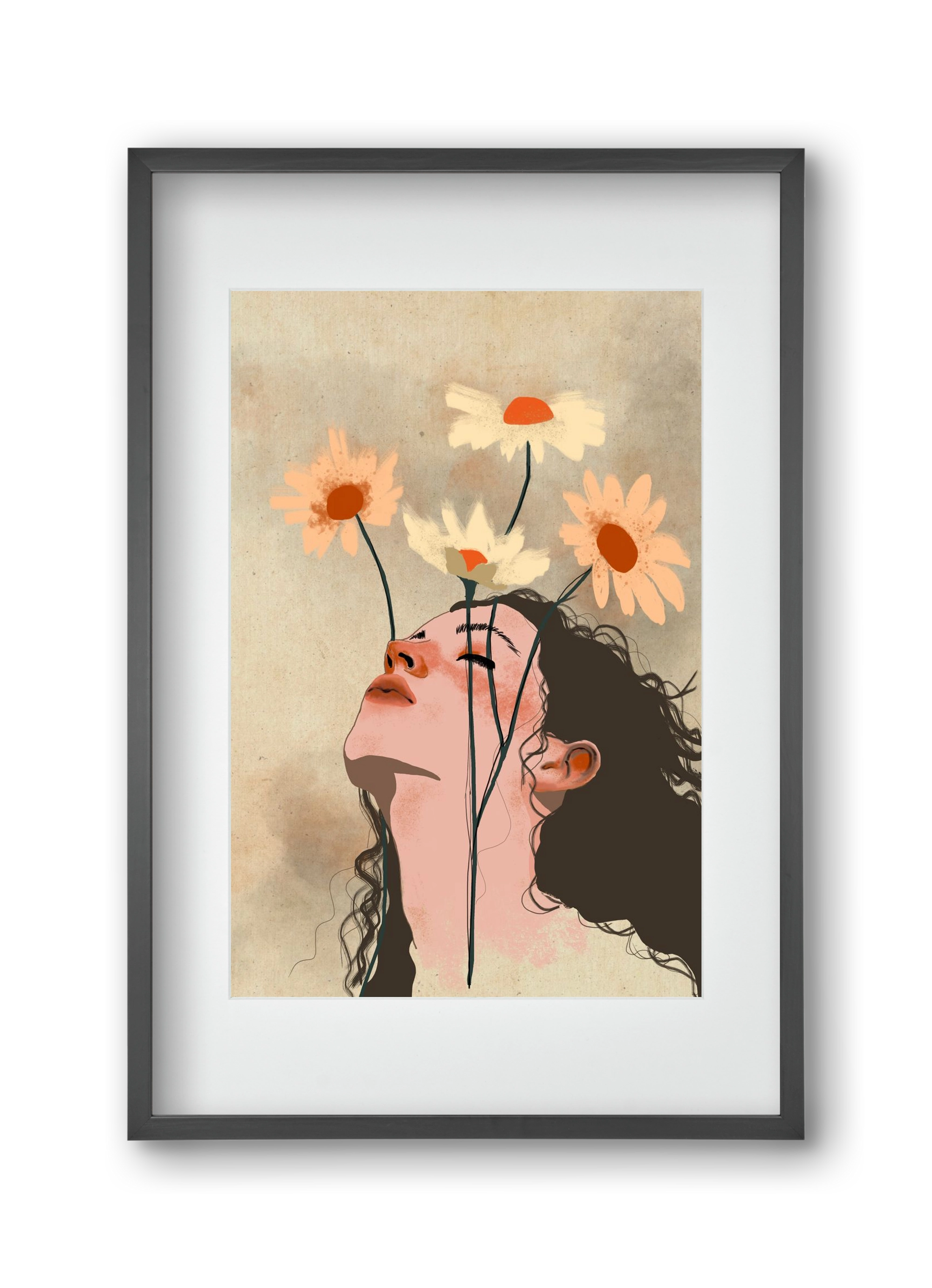 Looking Up, 30x45 cm (20x30 cm), Fekete keret, paszpartuval