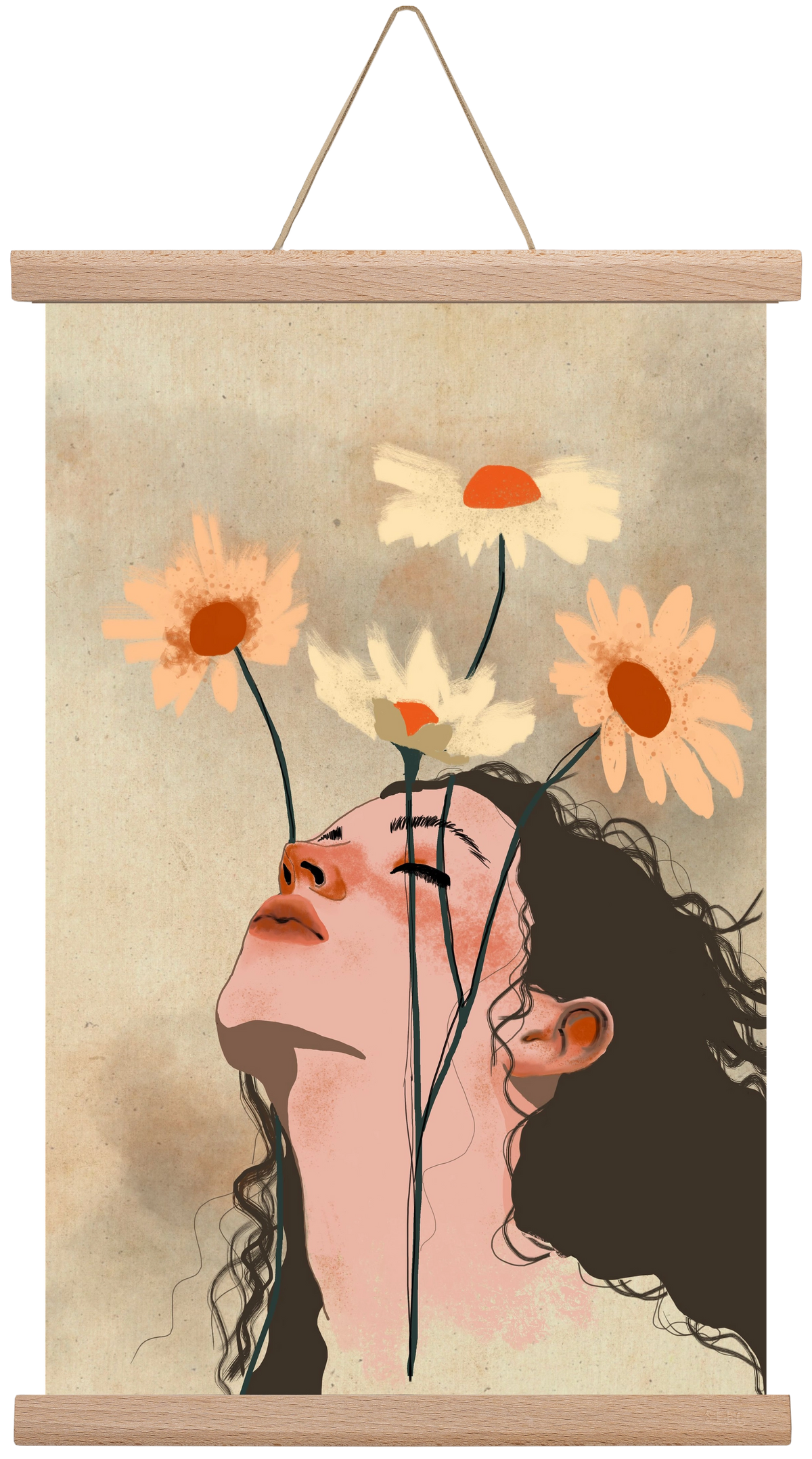 Looking Up, 30x45 cm (30x45 cm), Tölgy akasztó