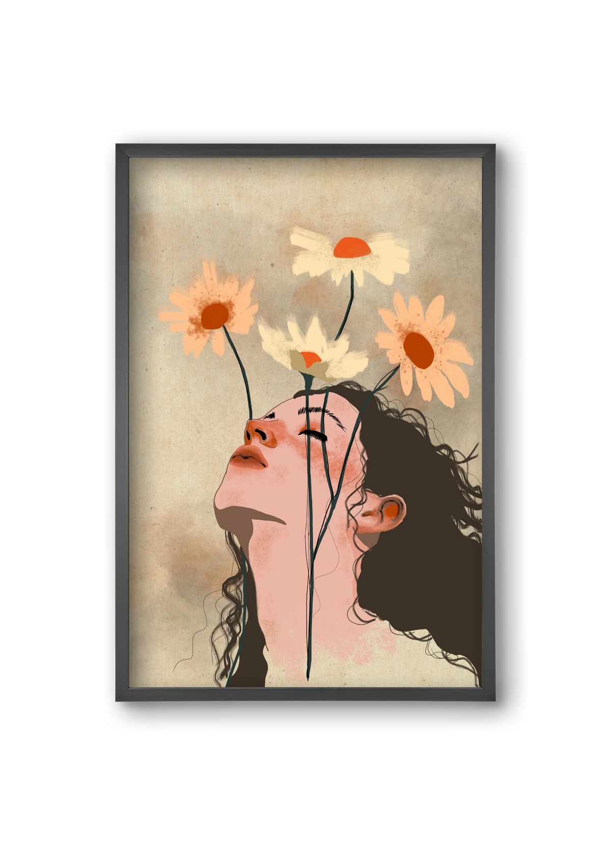 Looking Up, 20x30 cm (20x30 cm), Fekete keret