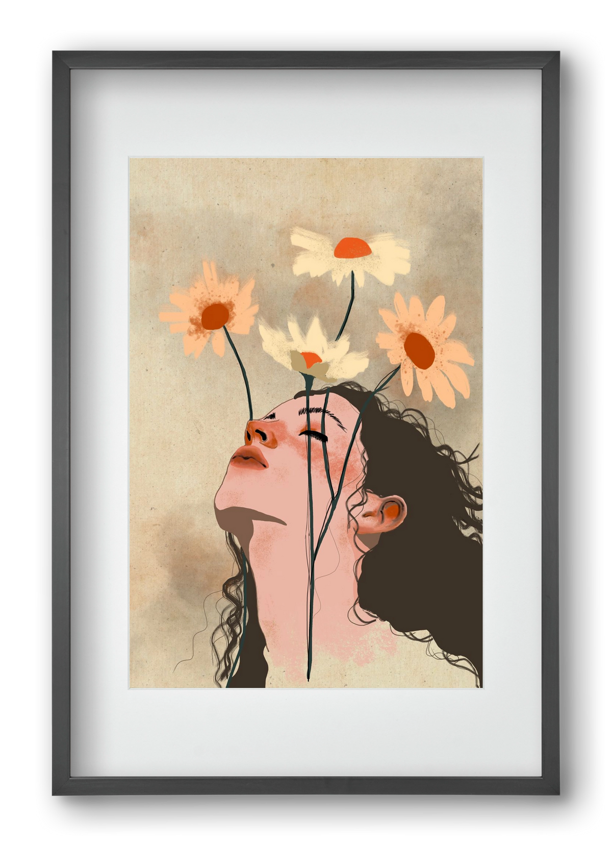 Looking Up, 40x60 cm (30x45 cm), Fekete keret, paszpartuval