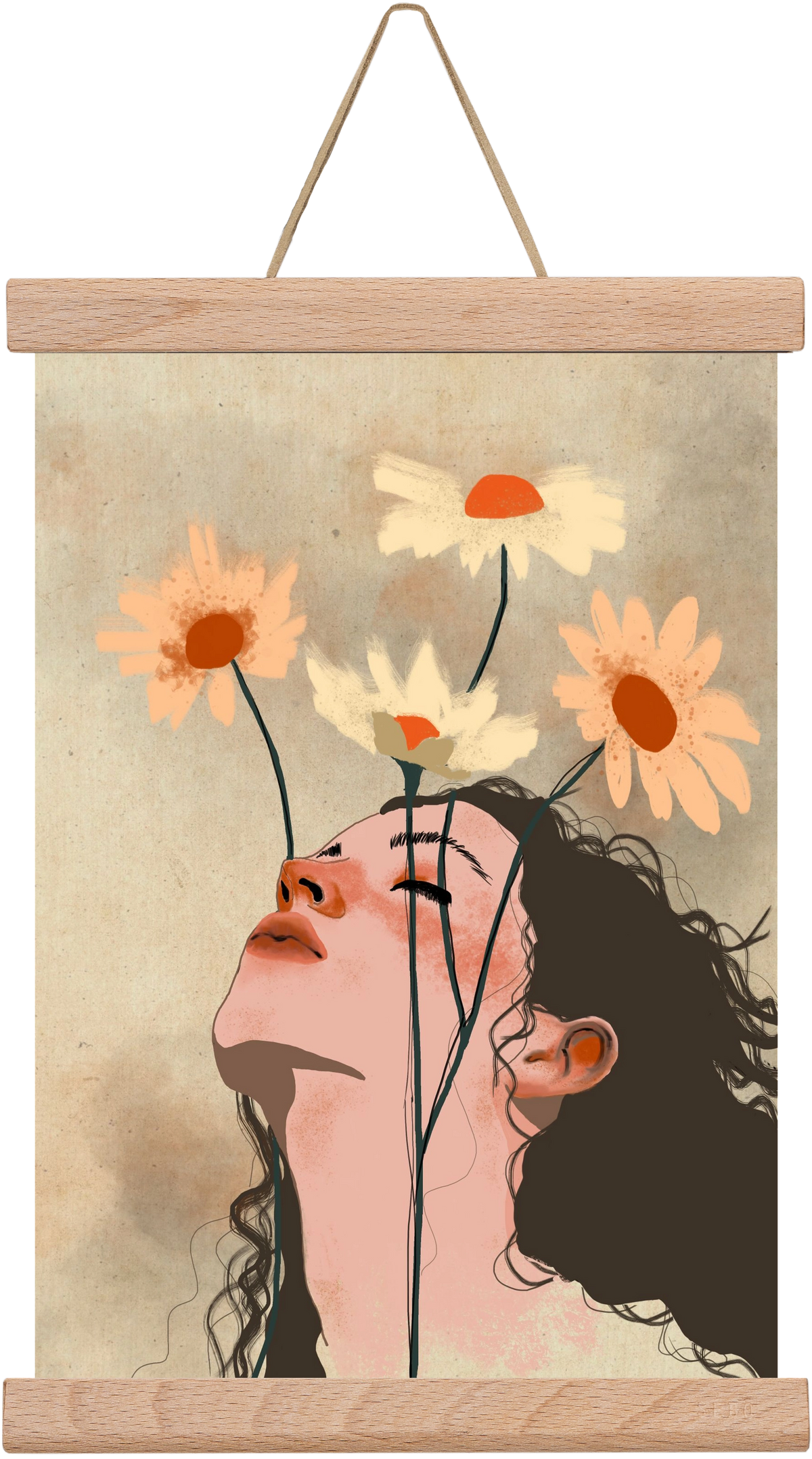 Looking Up, 20x30 cm (20x30 cm), Tölgy akasztó