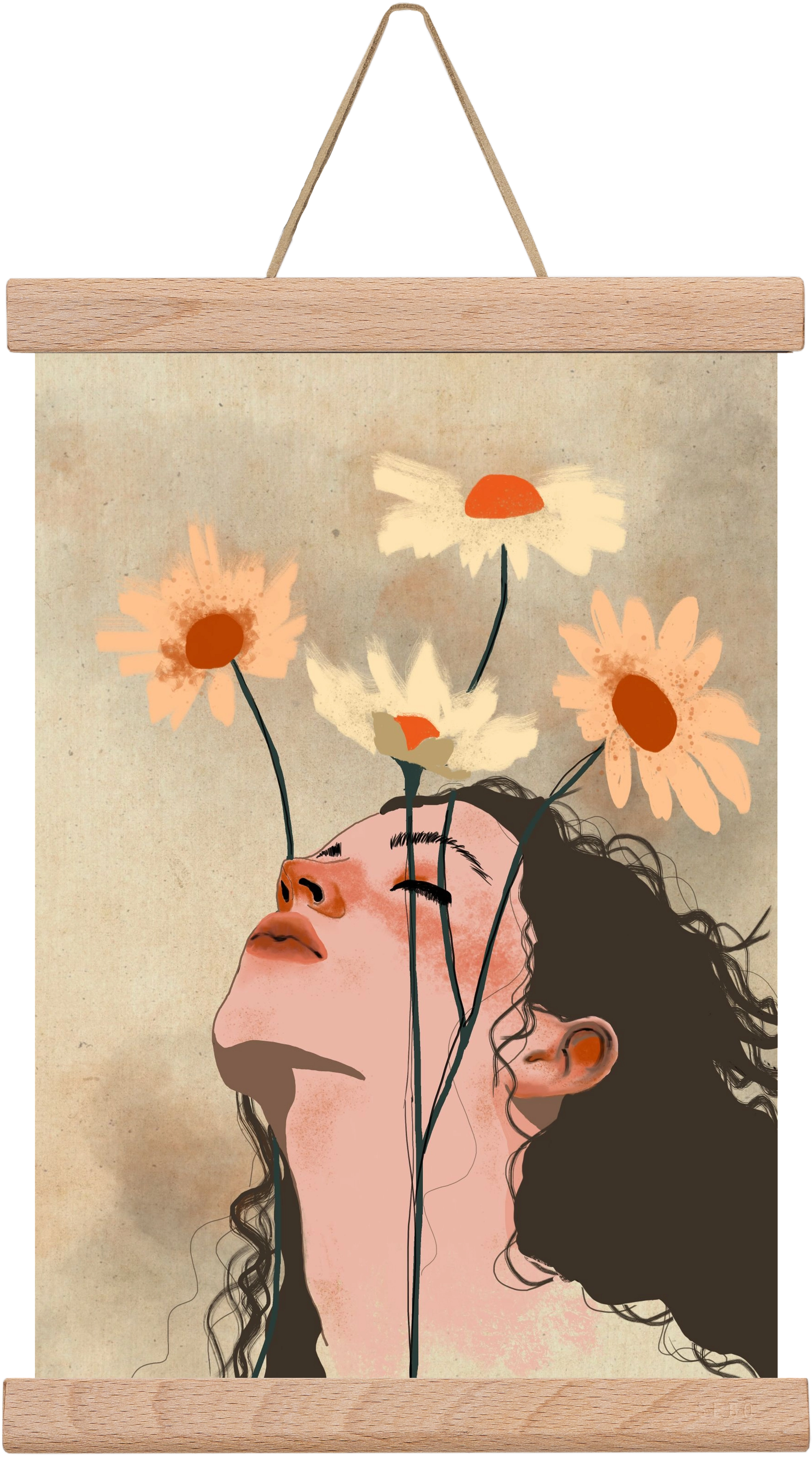 Looking Up, 20x30 cm (20x30 cm), Tölgy akasztó