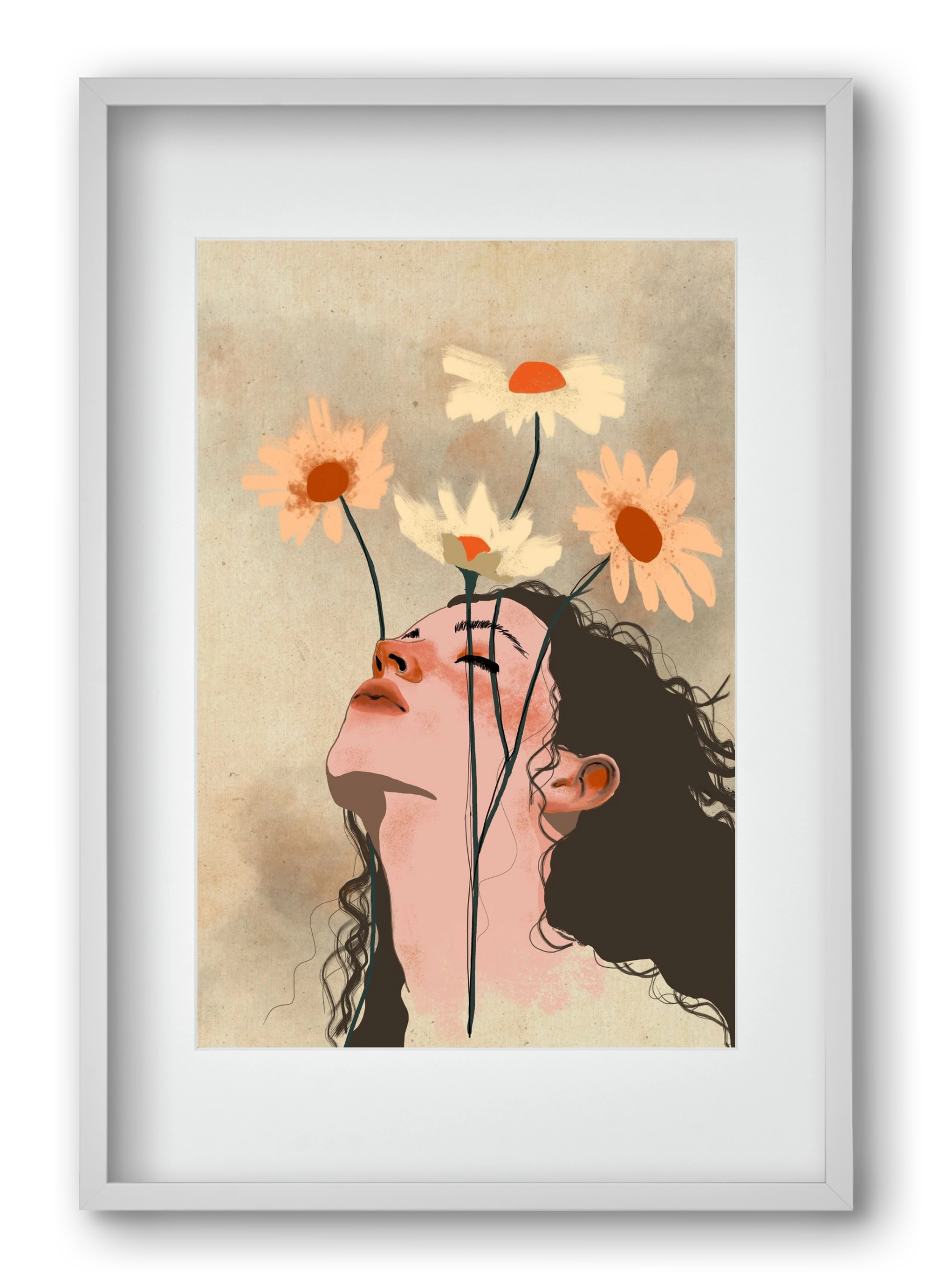 Looking Up, 40x60 cm (30x45 cm), Fehér keret, paszpartuval