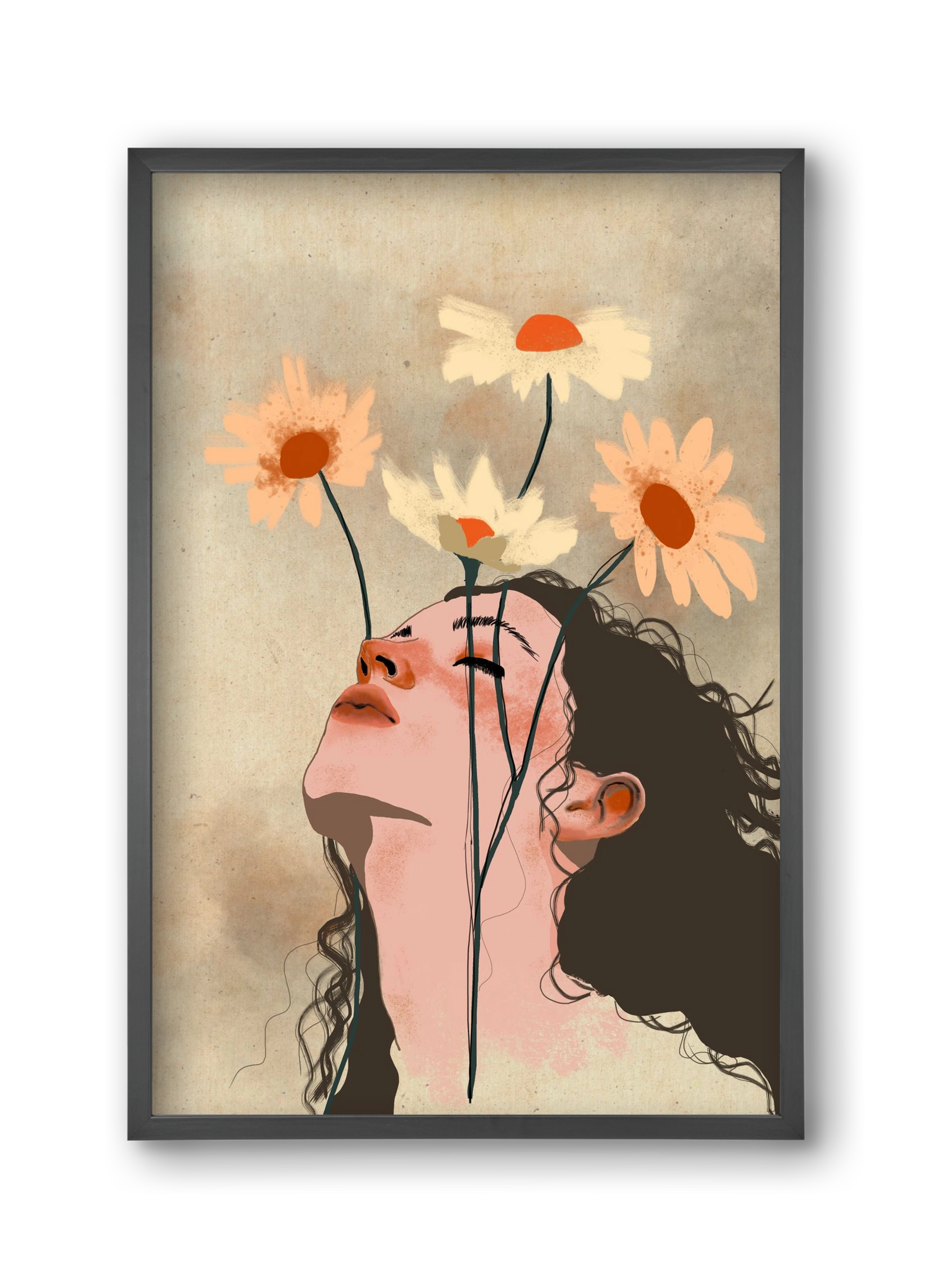 Looking Up, 30x45 cm (30x45 cm), Fekete keret