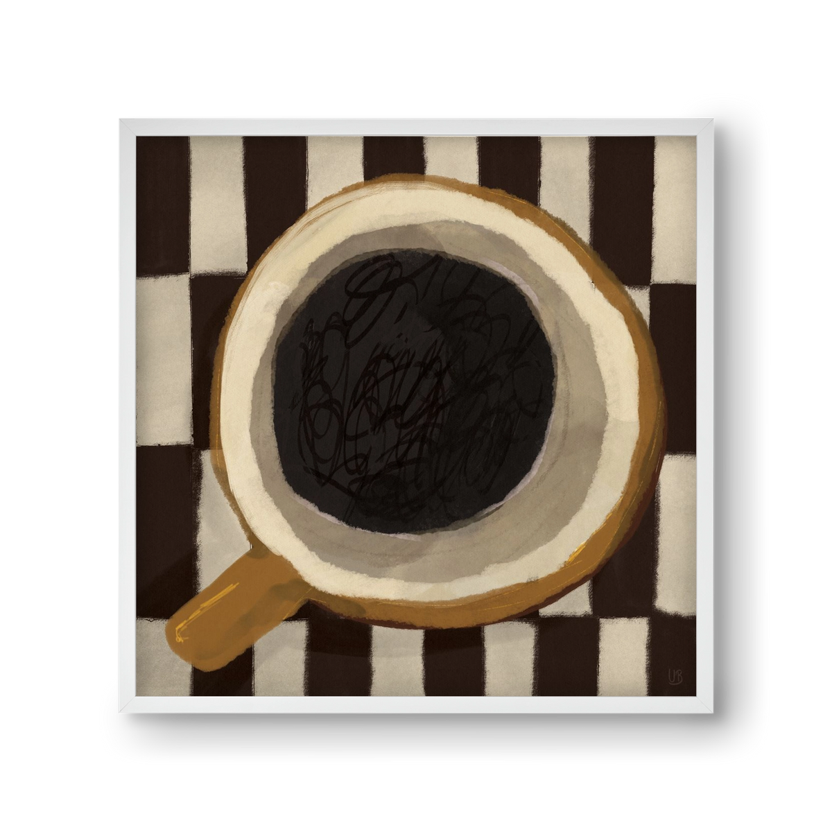 Bean sacrifice, 30x30 cm (30x30 cm), Fehér keret
