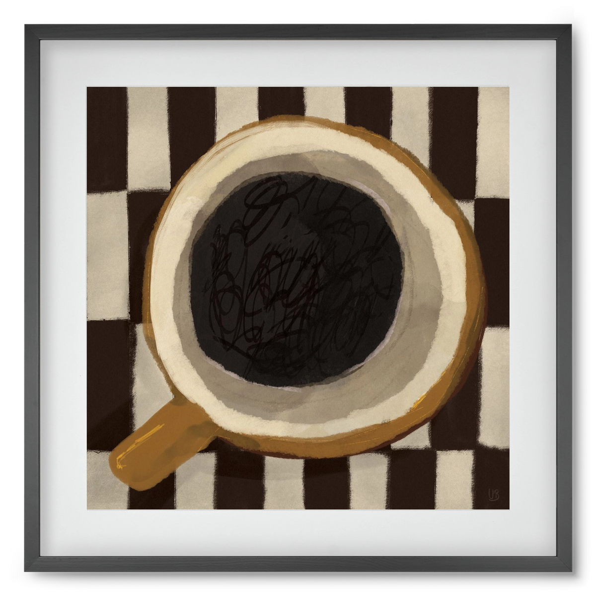 Bean sacrifice, 50x50 cm (40x40 cm), Fekete keret, paszpartuval