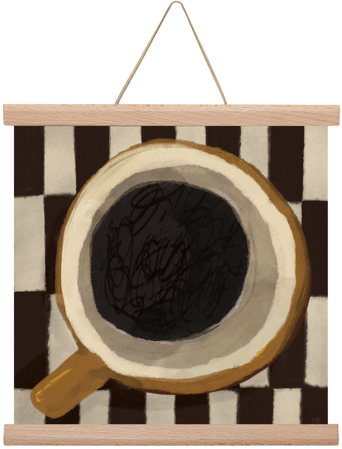 Bean sacrifice, 30x30 cm (30x30 cm), Tölgy akasztó