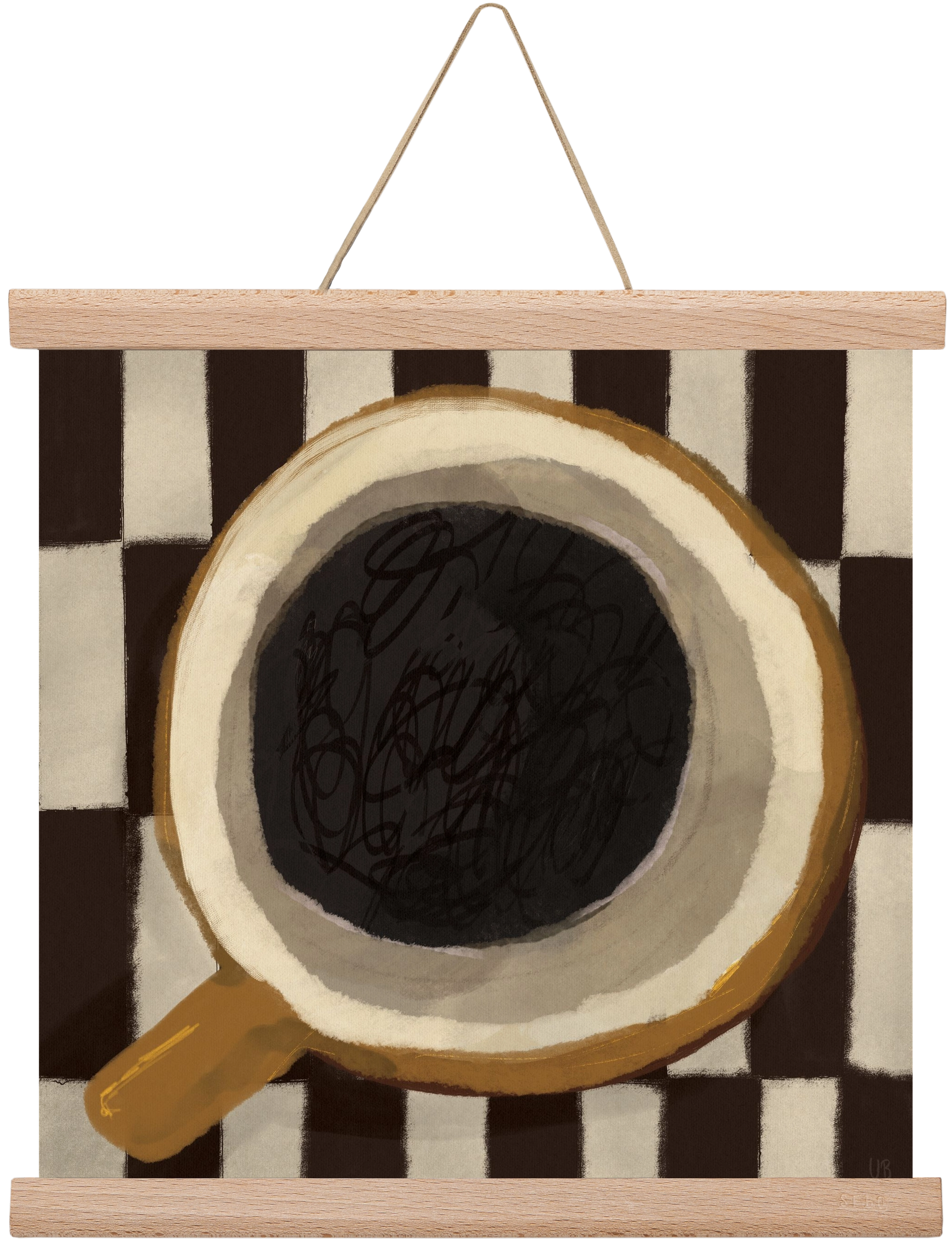 Bean sacrifice, 30x30 cm (30x30 cm), Tölgy akasztó