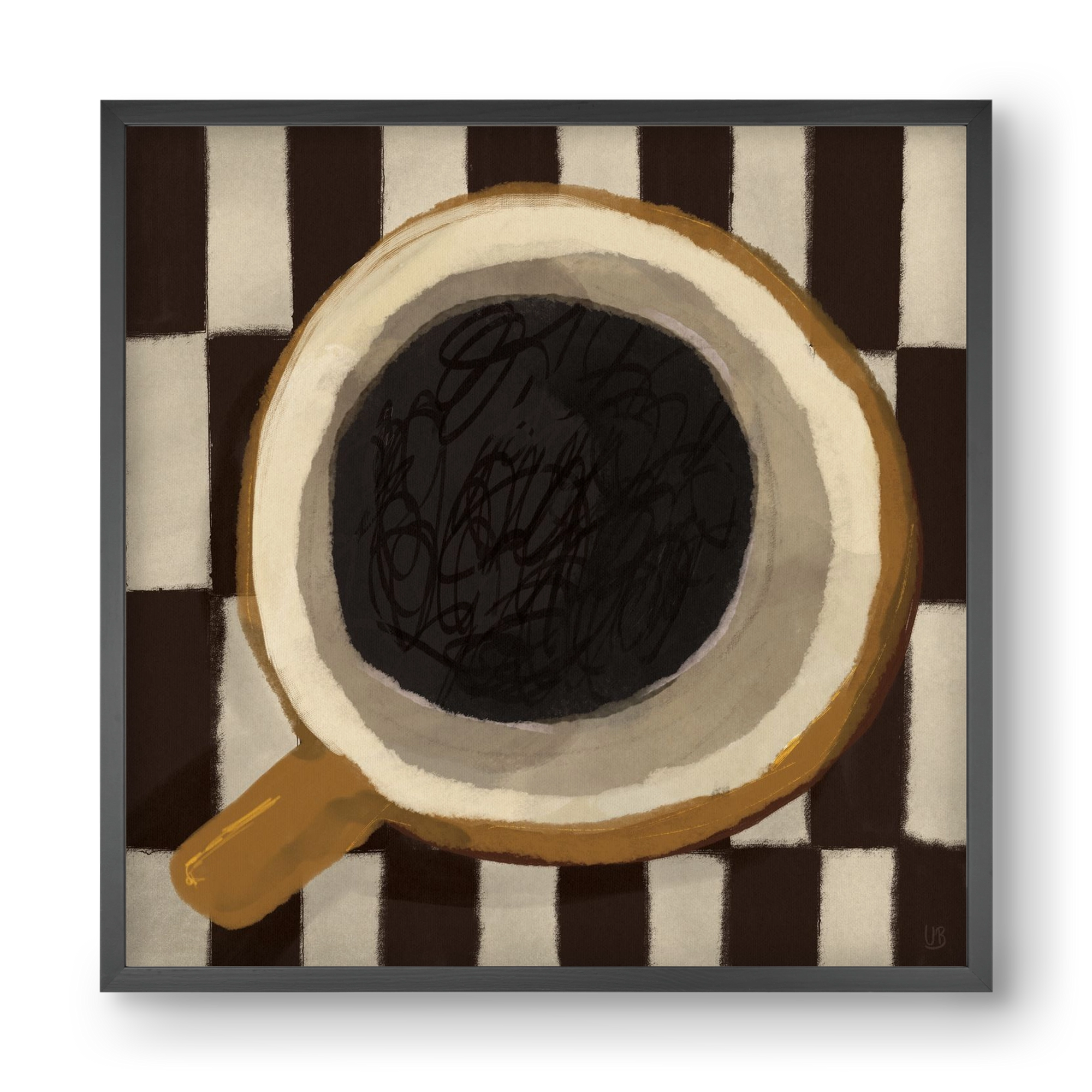 Bean sacrifice, 40x40 cm (40x40 cm), Fekete keret