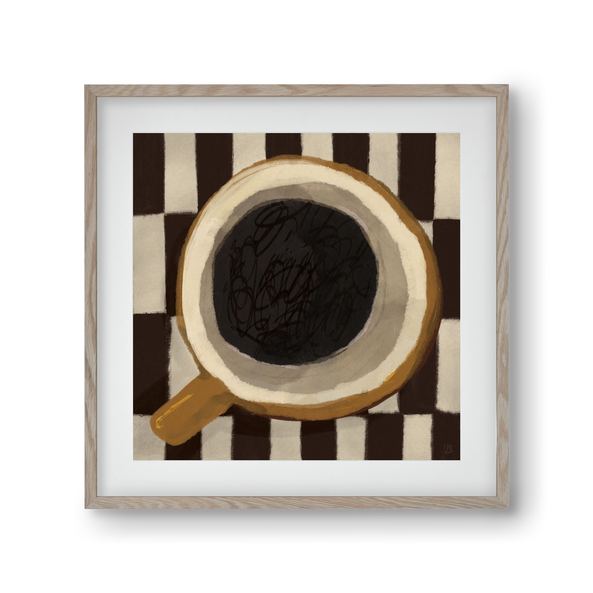 Bean sacrifice, 30x30 cm (20x20 cm), Tölgy keret, paszpartuval