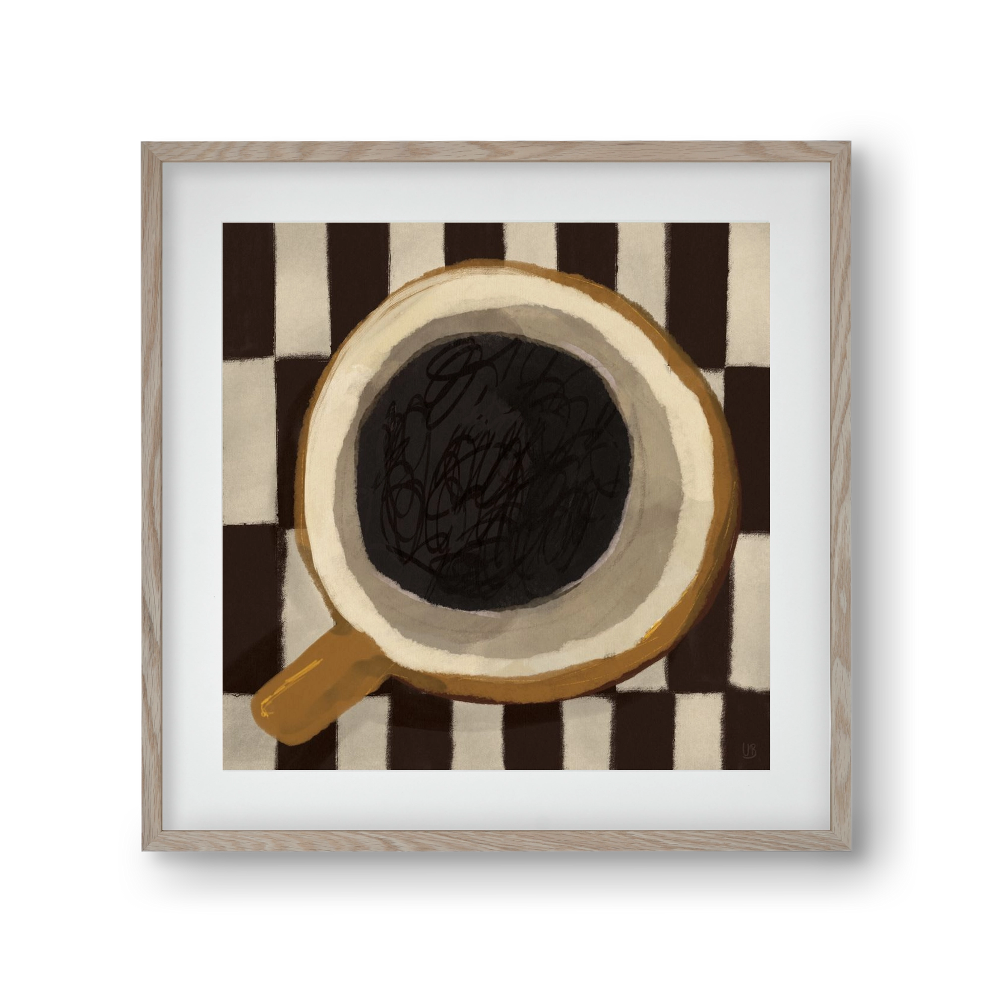 Bean sacrifice, 30x30 cm (20x20 cm), Tölgy keret, paszpartuval