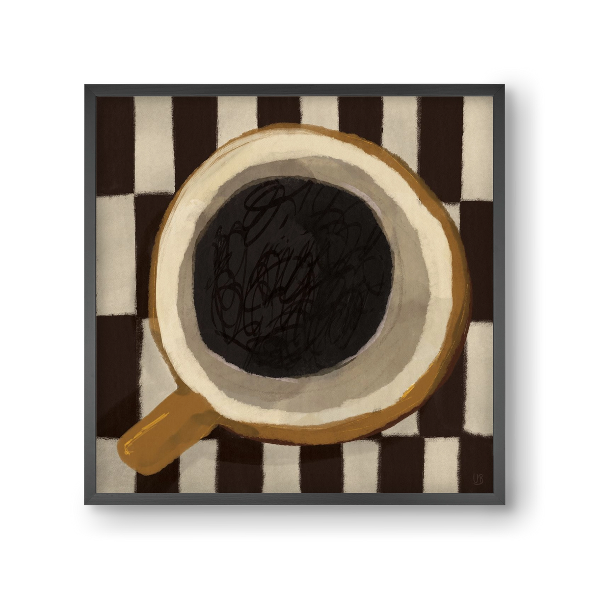 Bean sacrifice, 30x30 cm (30x30 cm), Fekete keret