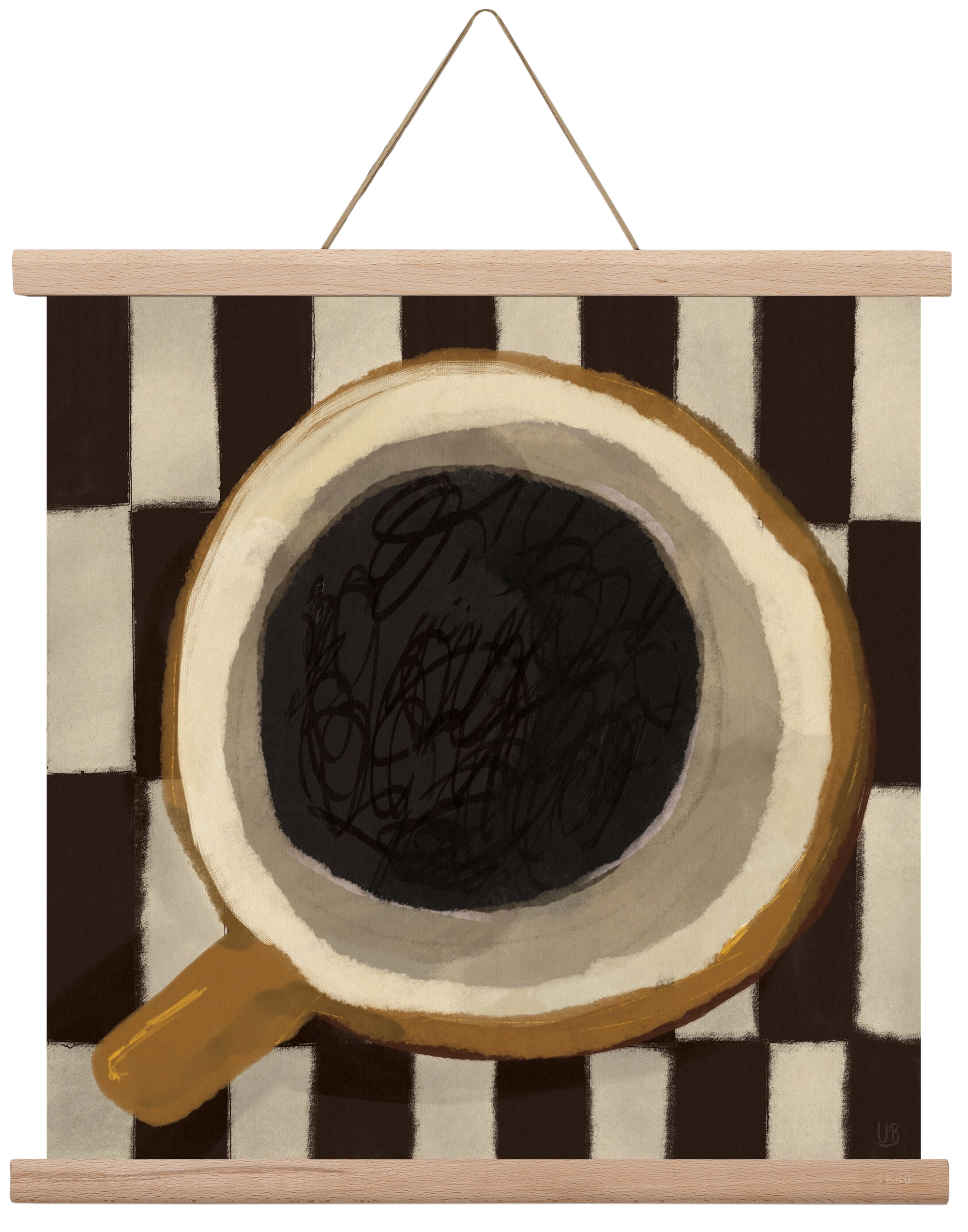 Bean sacrifice, 40x40 cm (40x40 cm), Tölgy akasztó