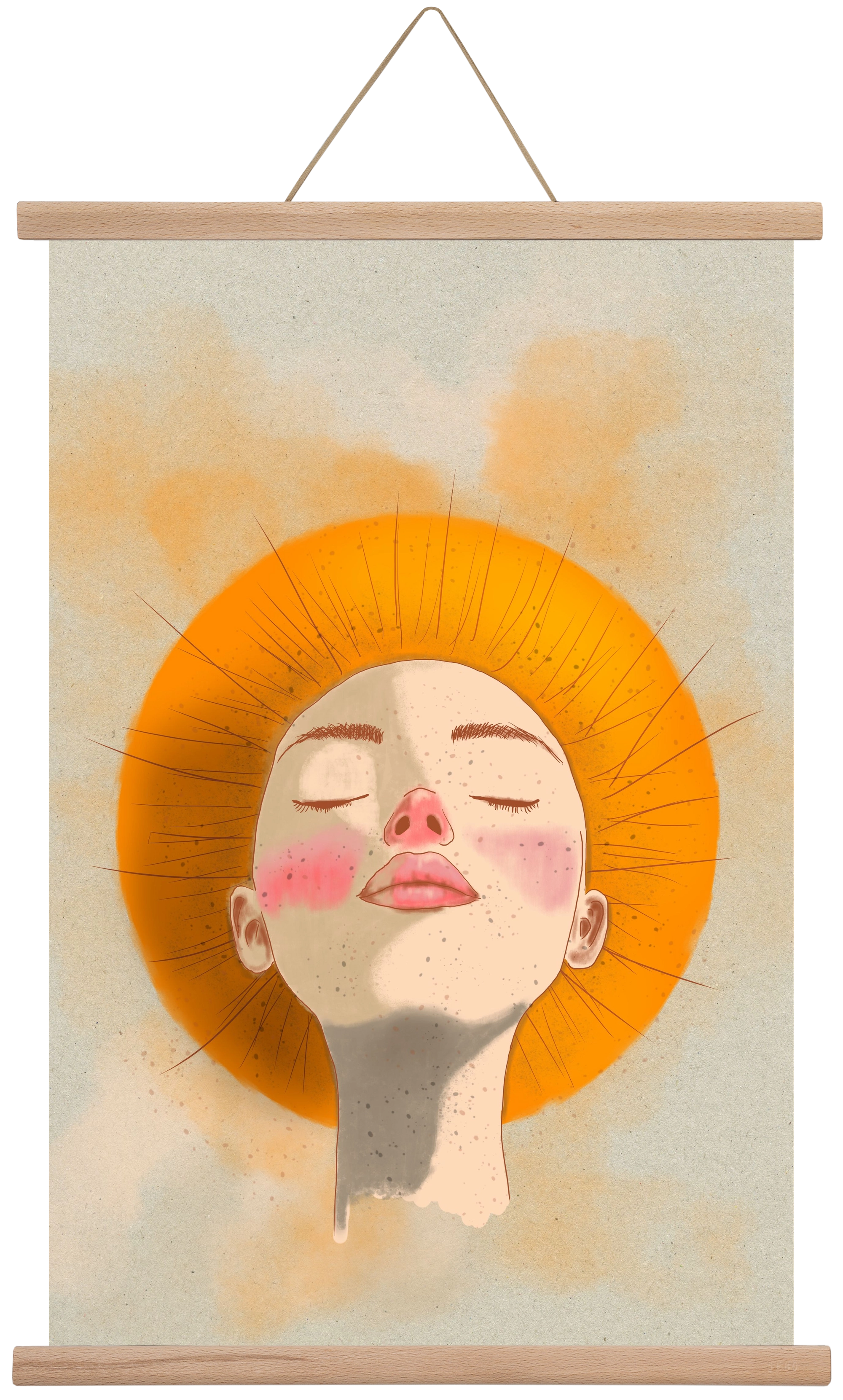 Golden Halo, 40x60 cm (40x60 cm), Tölgy akasztó