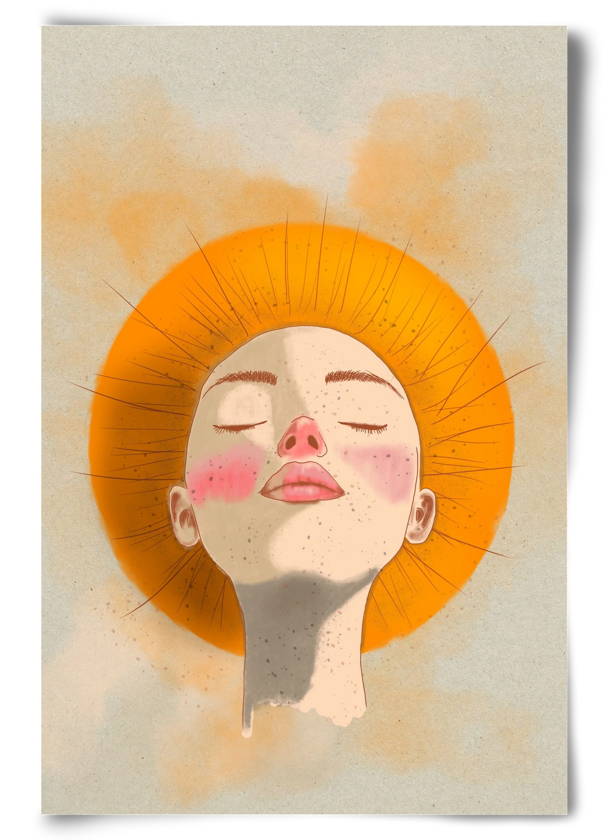 Golden Halo, 60x90 cm, Keret nélkül