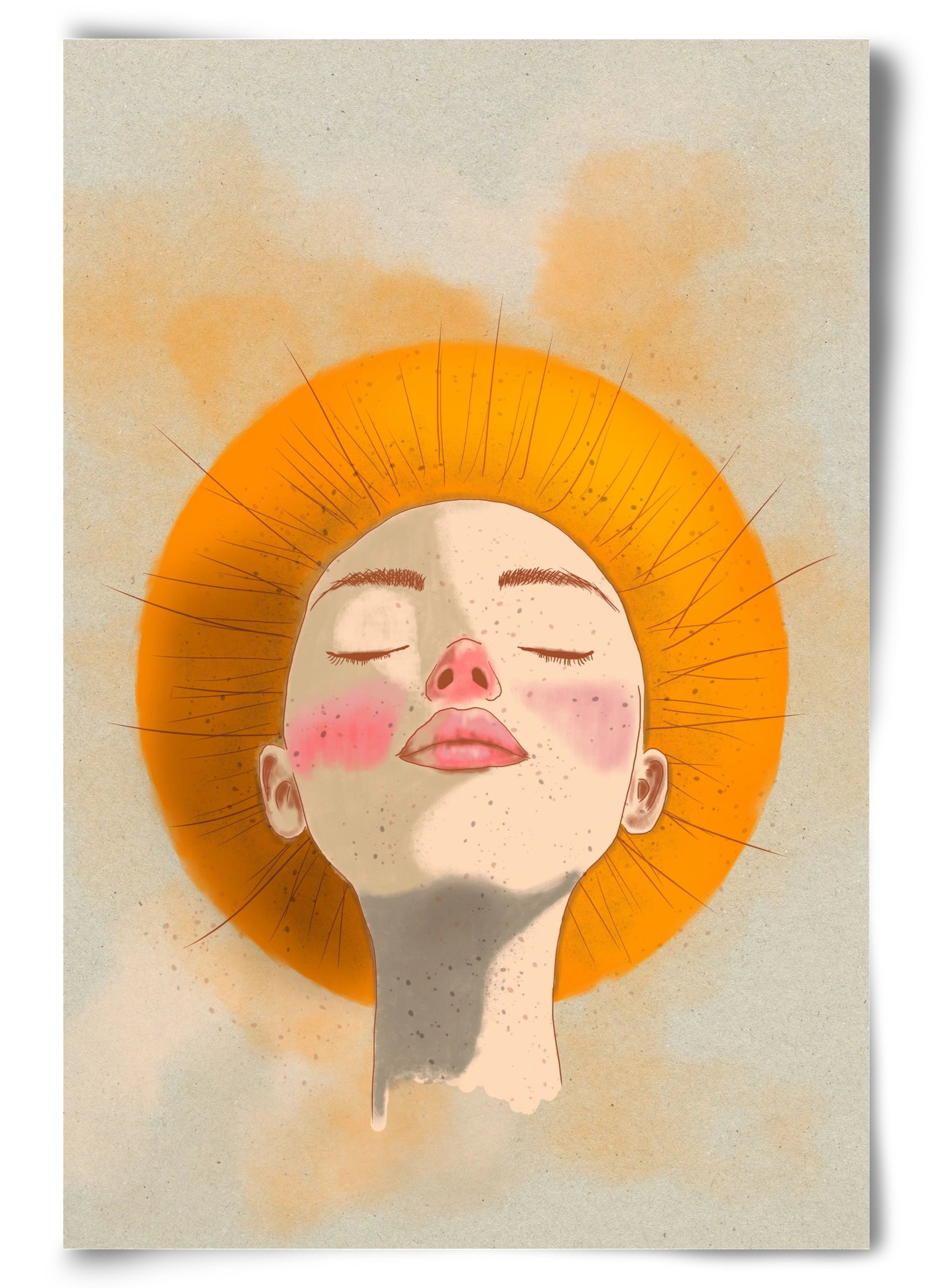 Golden Halo, 60x90 cm, Keret nélkül