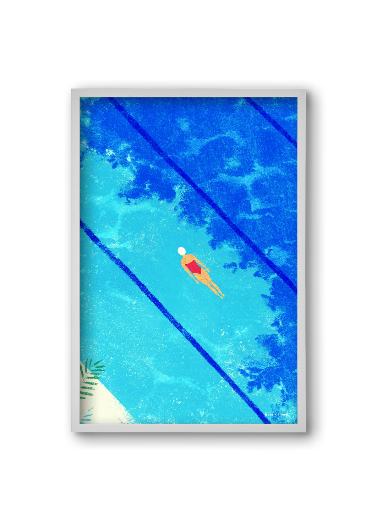 Calm below the surface, 20x30 cm (20x30 cm), Fehér keret