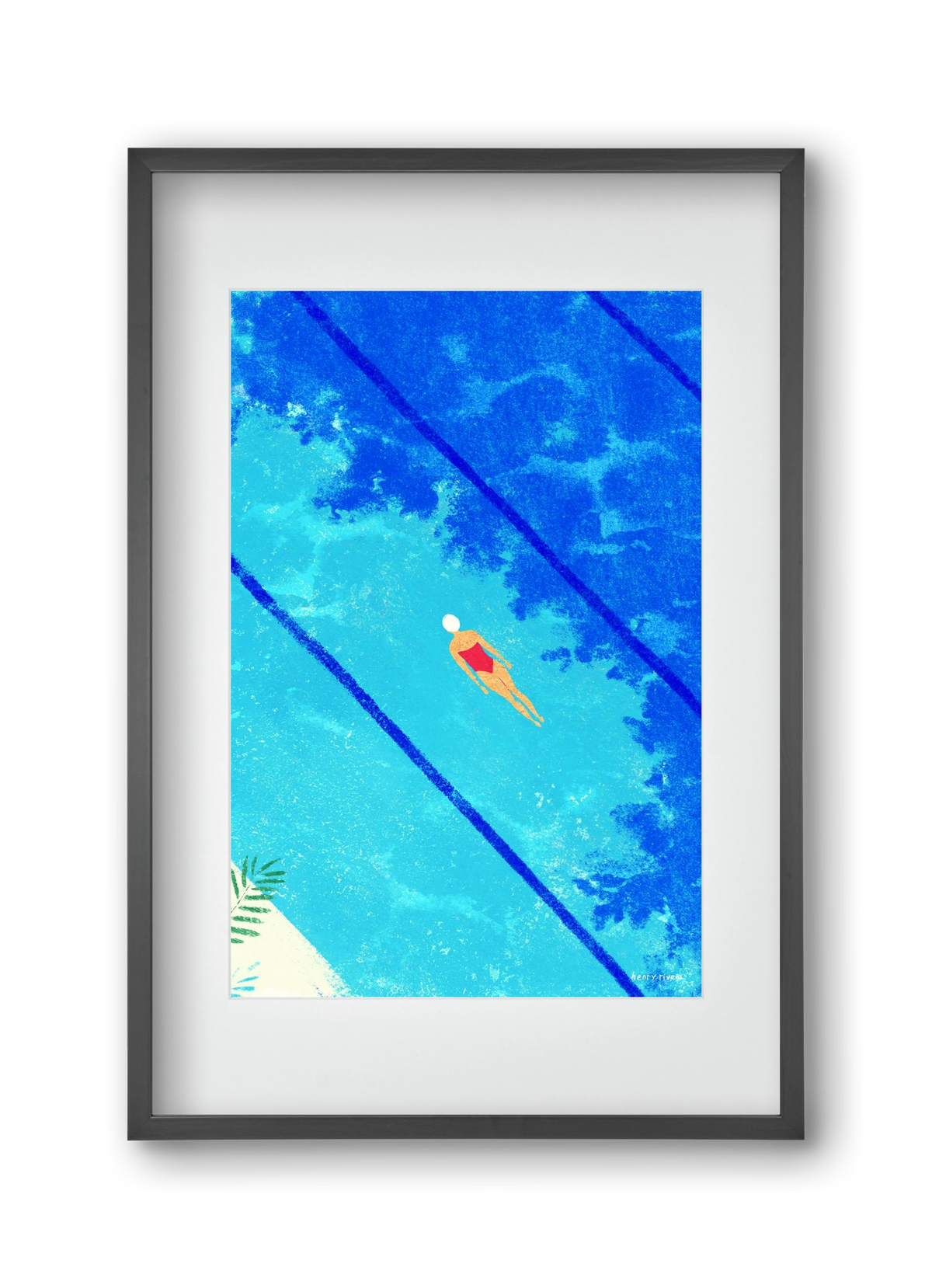 Calm below the surface, 30x45 cm (20x30 cm), Fekete keret, paszpartuval