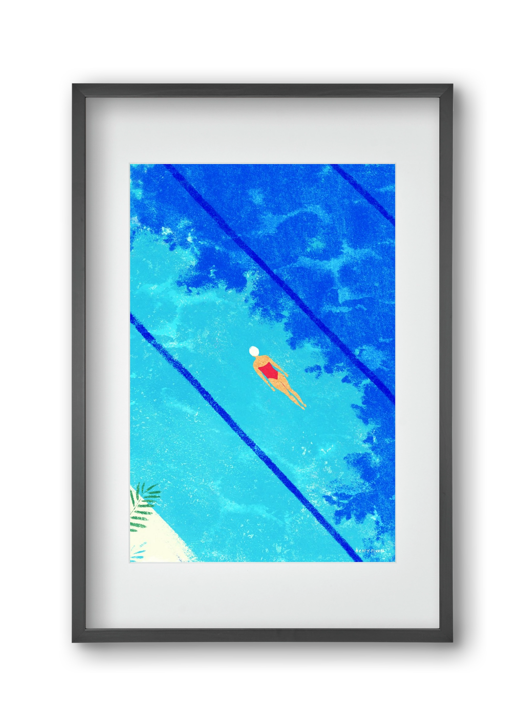 Calm below the surface, 30x45 cm (20x30 cm), Fekete keret, paszpartuval