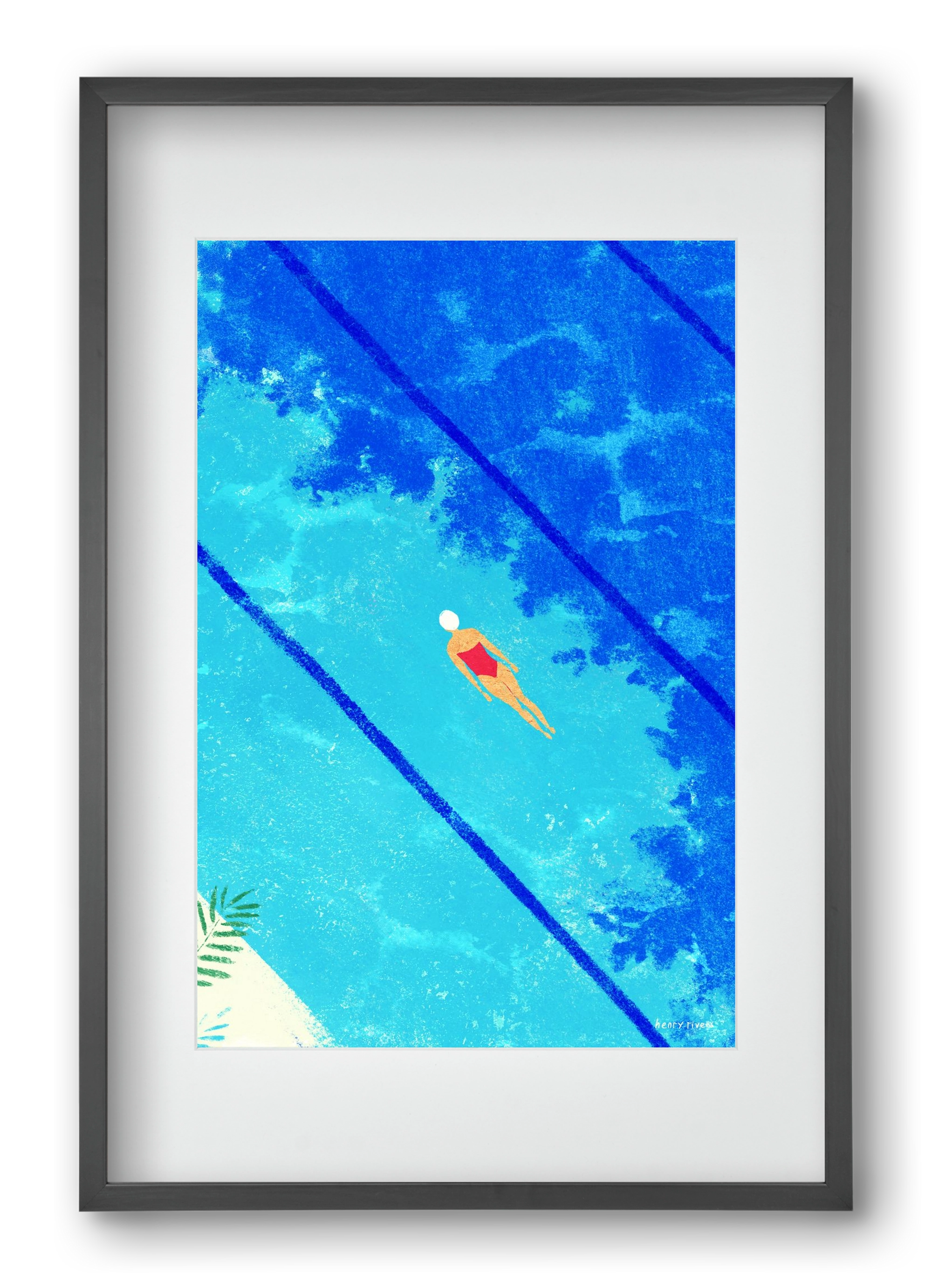 Calm below the surface, 40x60 cm (30x45 cm), Fekete keret, paszpartuval