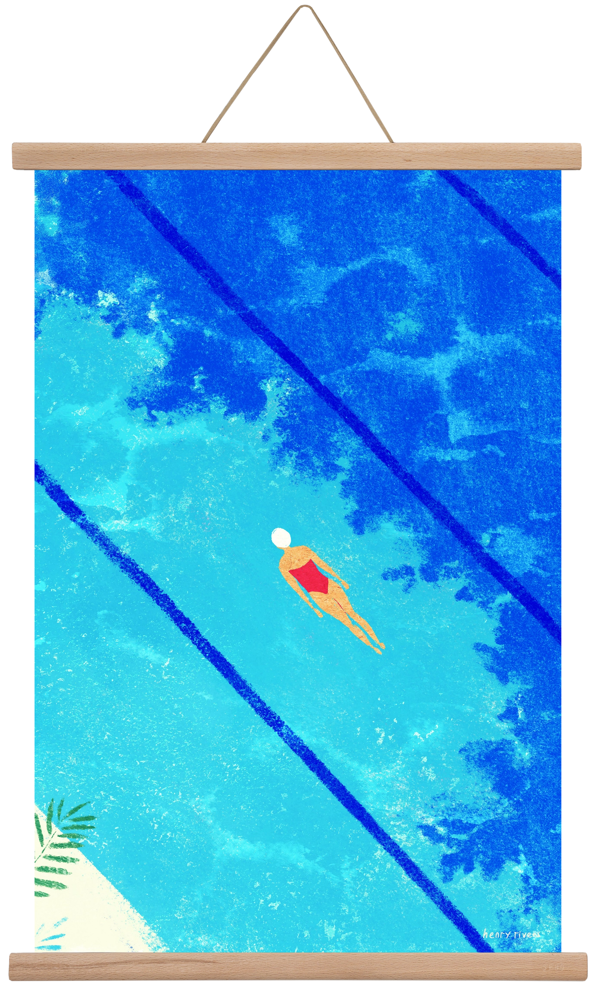Calm below the surface, 40x60 cm (40x60 cm), Tölgy akasztó