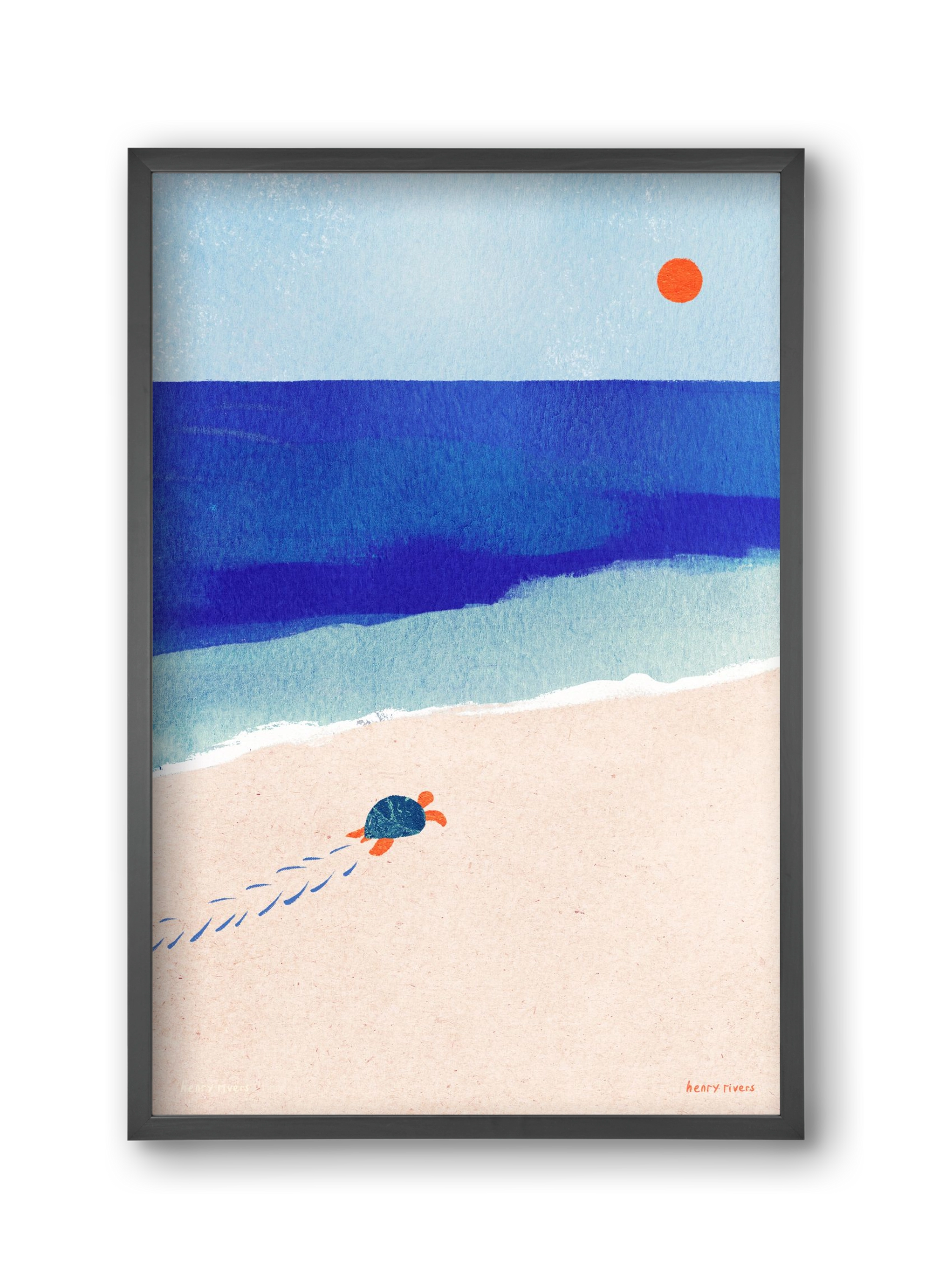 Following the sun, 30x45 cm (30x45 cm), Fekete keret