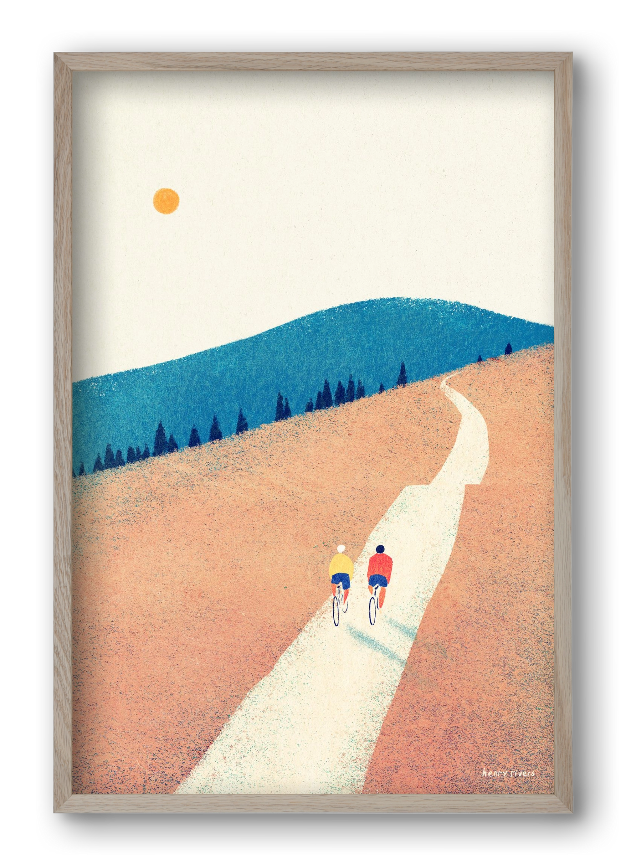 Heatwave cycle, 40x60 cm (40x60 cm), Tölgy keret