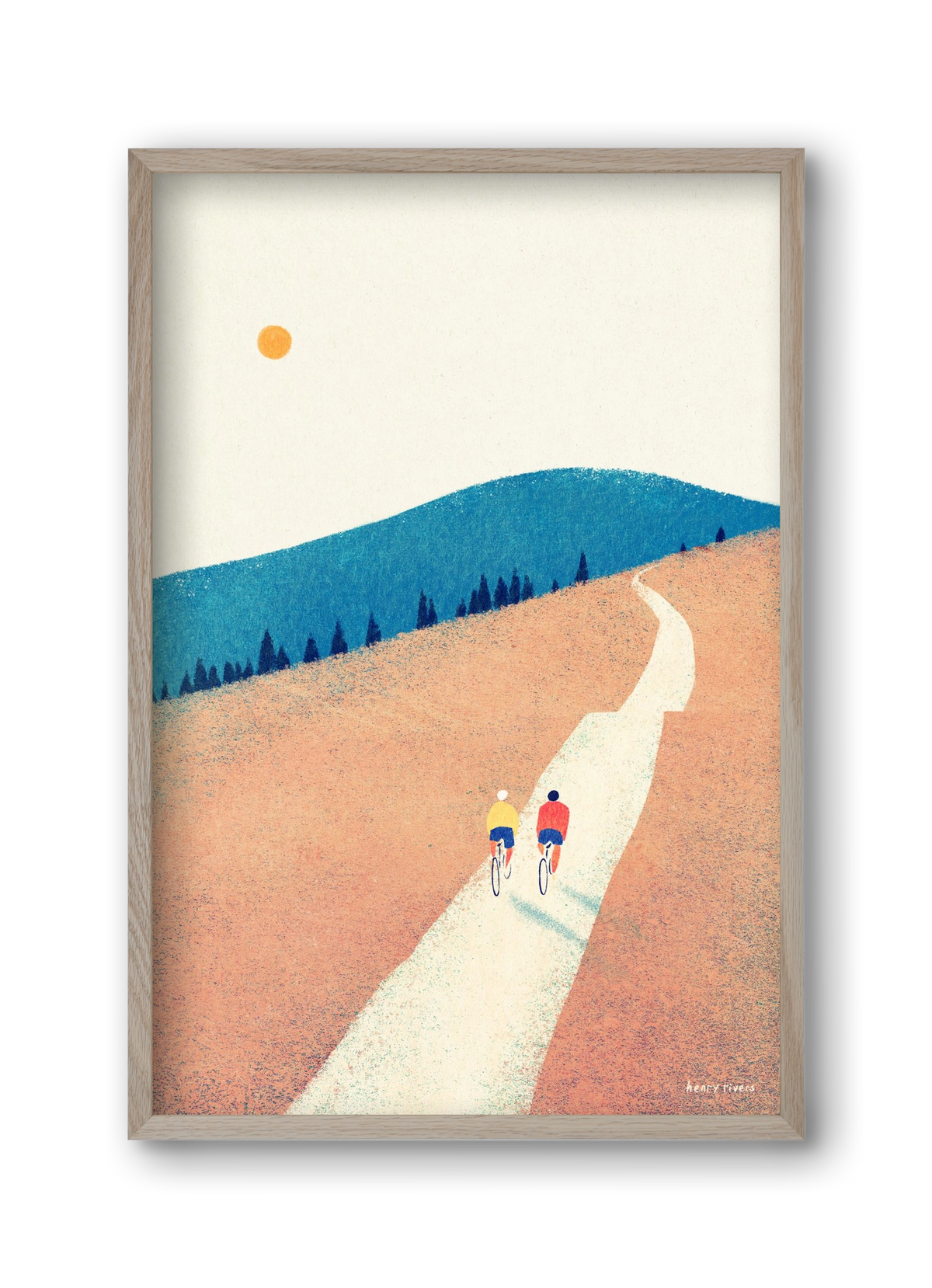 Heatwave cycle, 30x45 cm (30x45 cm), Tölgy keret