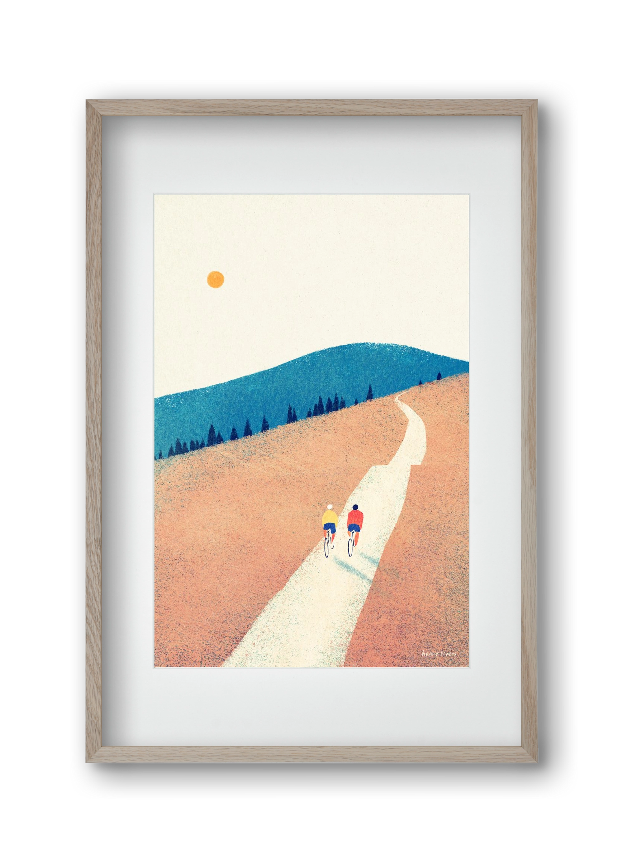 Heatwave cycle, 30x45 cm (20x30 cm), Tölgy keret, paszpartuval