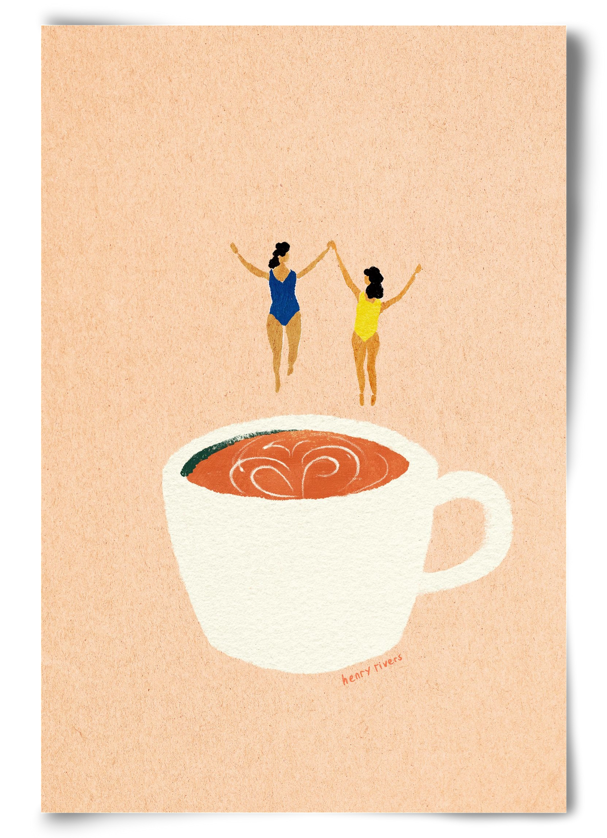 Coffee party, 60x90 cm, Keret nélkül