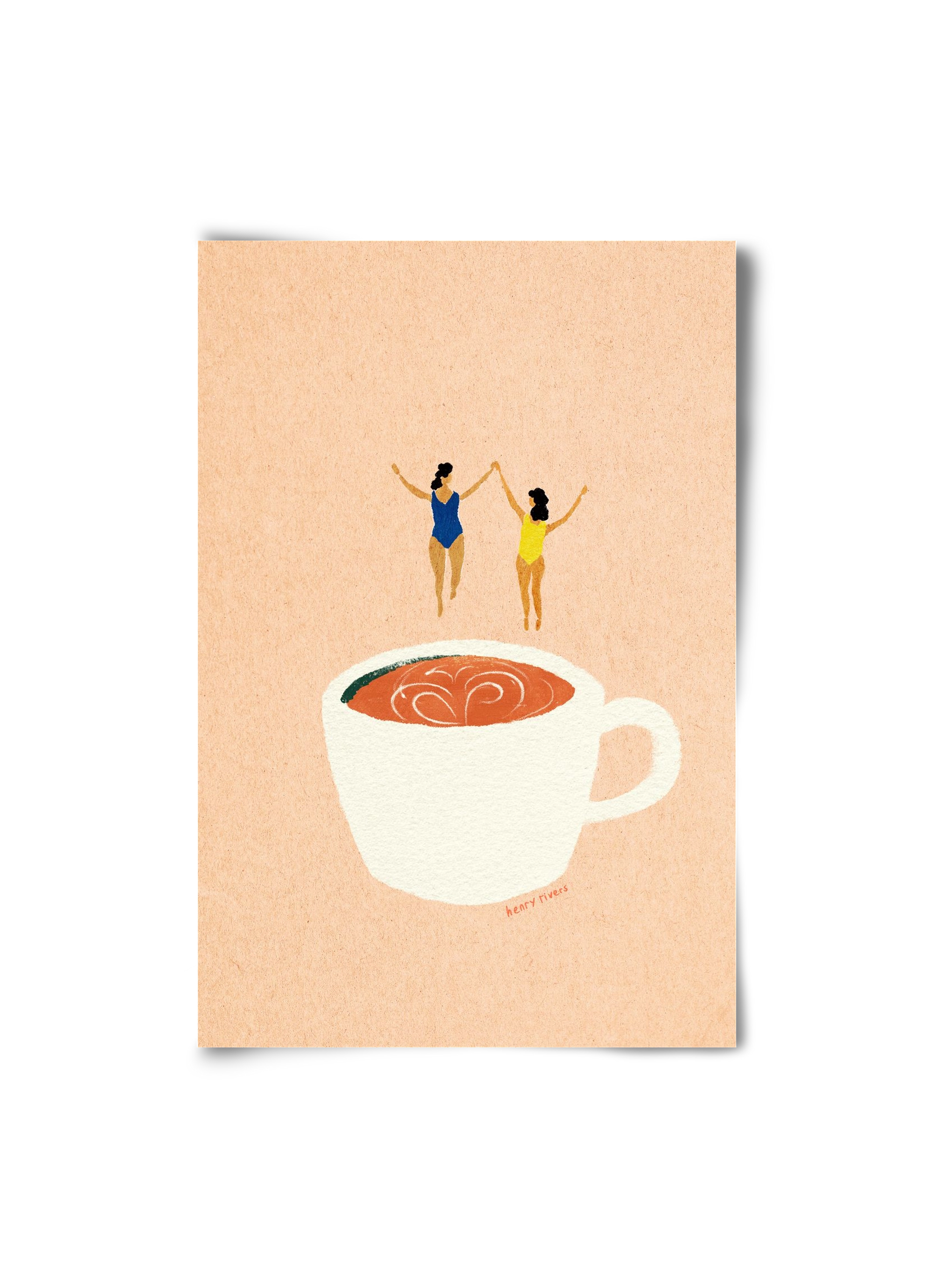 Coffee party, 20x30 cm, Keret nélkül