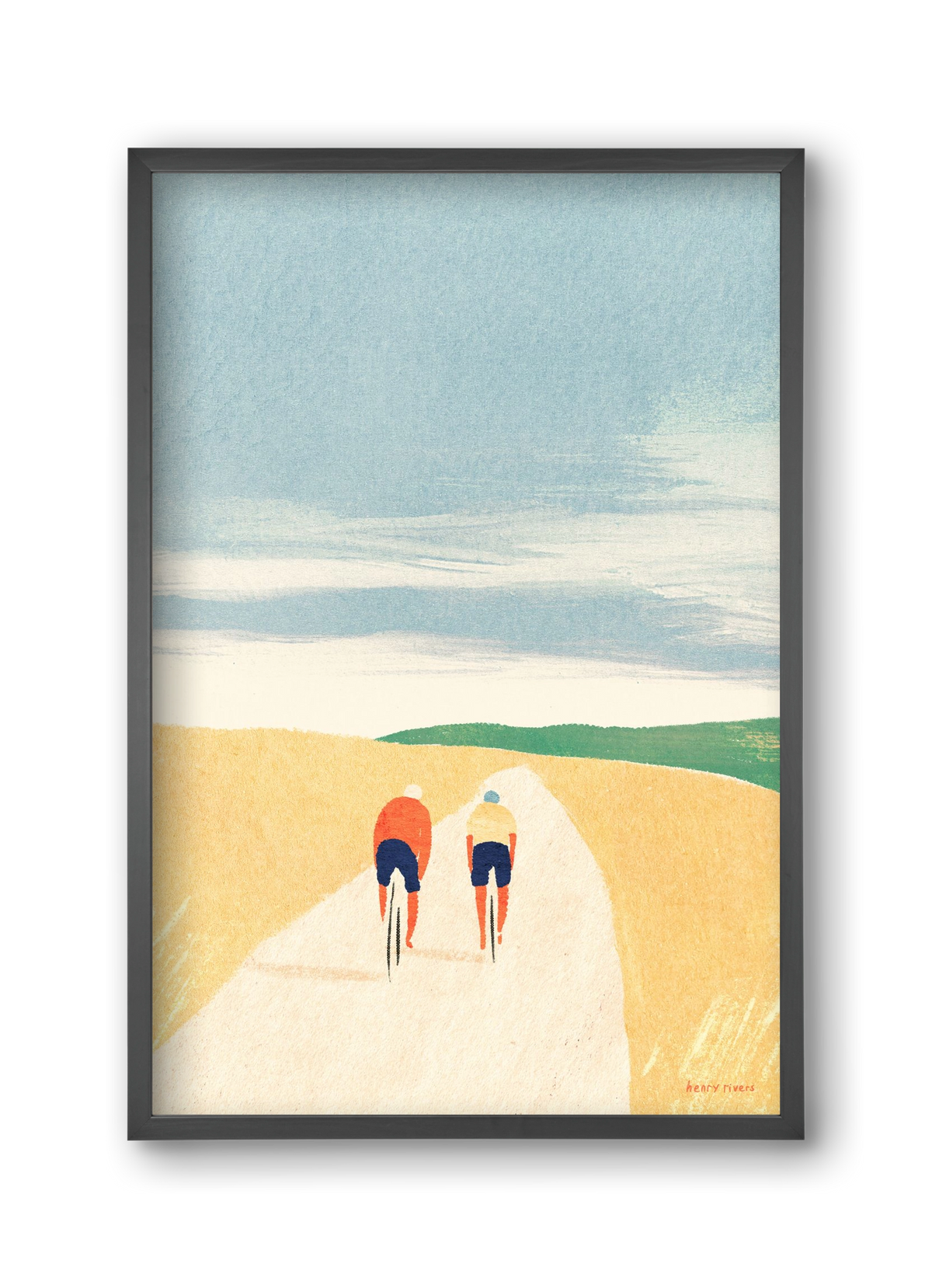 Cycle Buddies, 30x45 cm (30x45 cm), Fekete keret