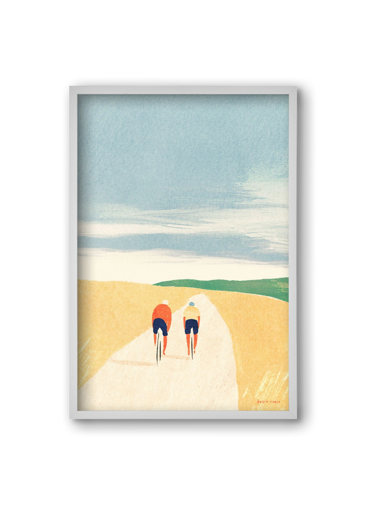 Cycle Buddies, 20x30 cm (20x30 cm), Fehér keret