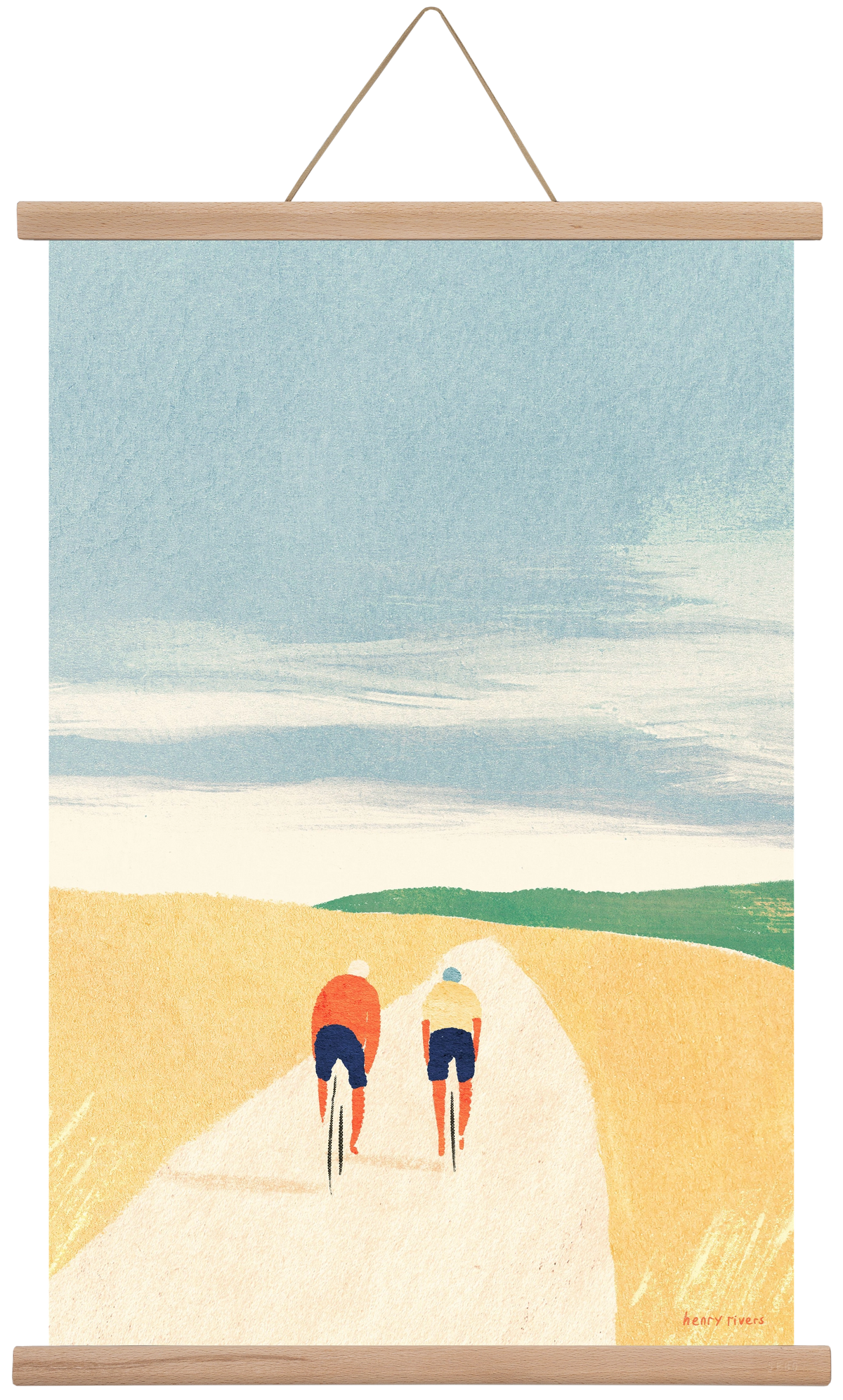 Cycle Buddies, 40x60 cm (40x60 cm), Tölgy akasztó