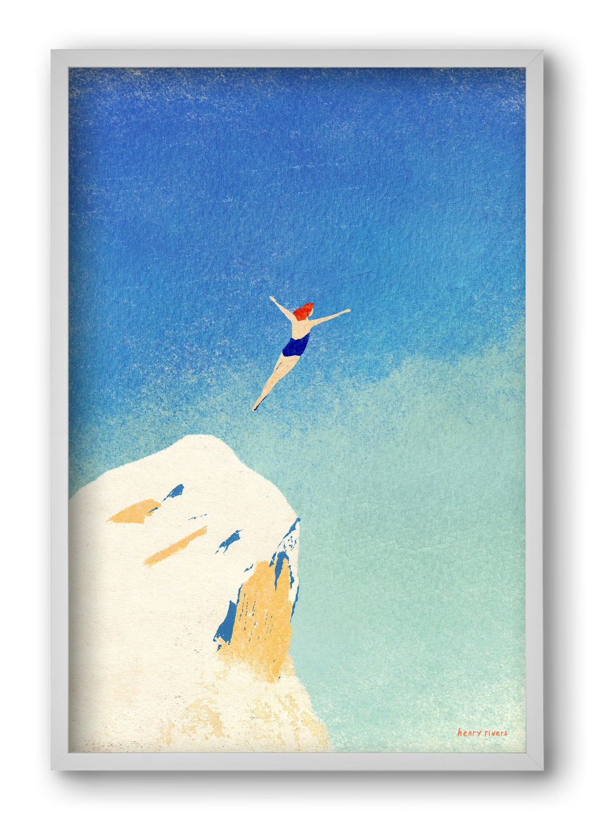 Flying, 40x60 cm (40x60 cm), Fehér keret