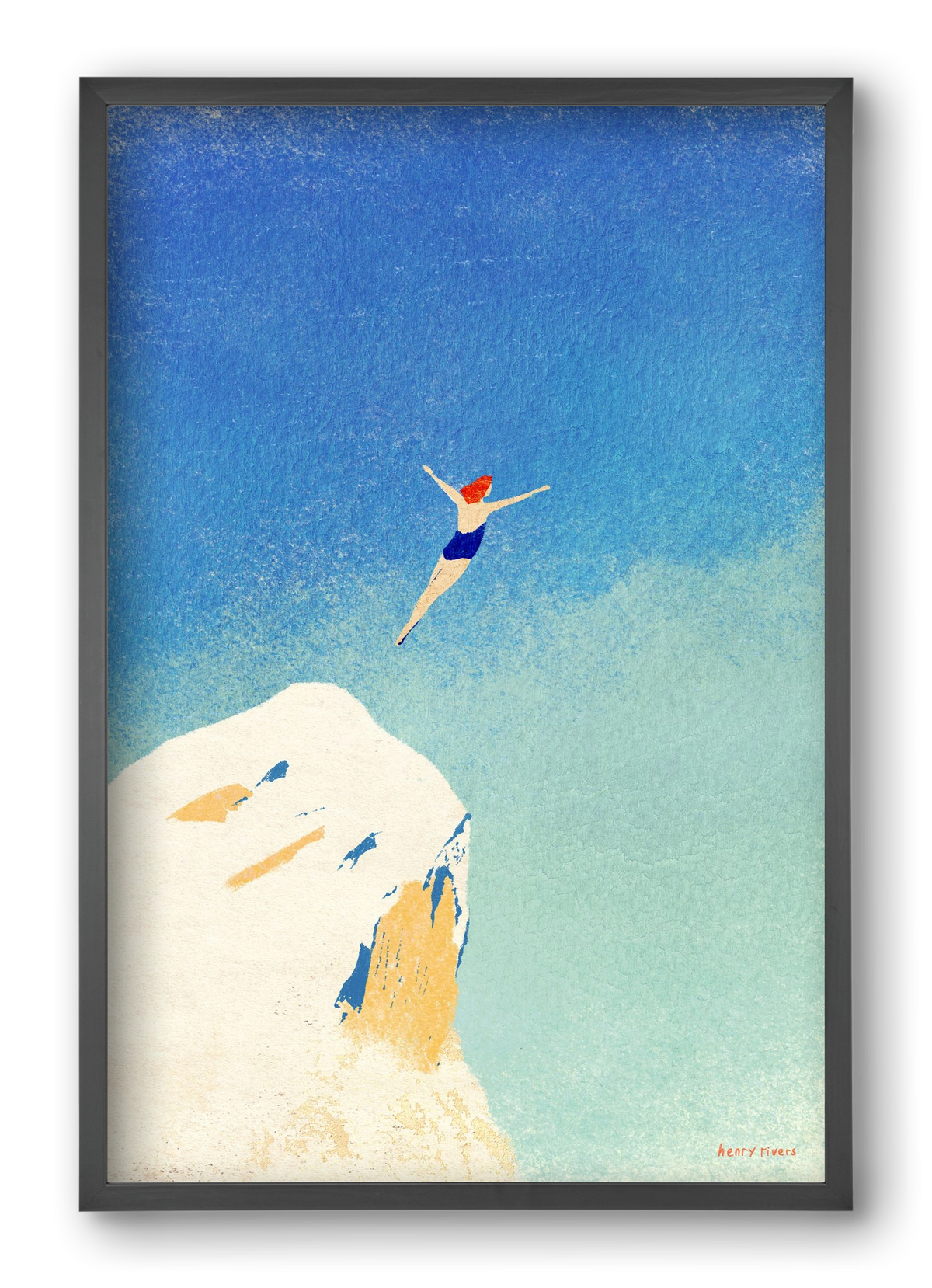 Flying, 40x60 cm (40x60 cm), Fekete keret